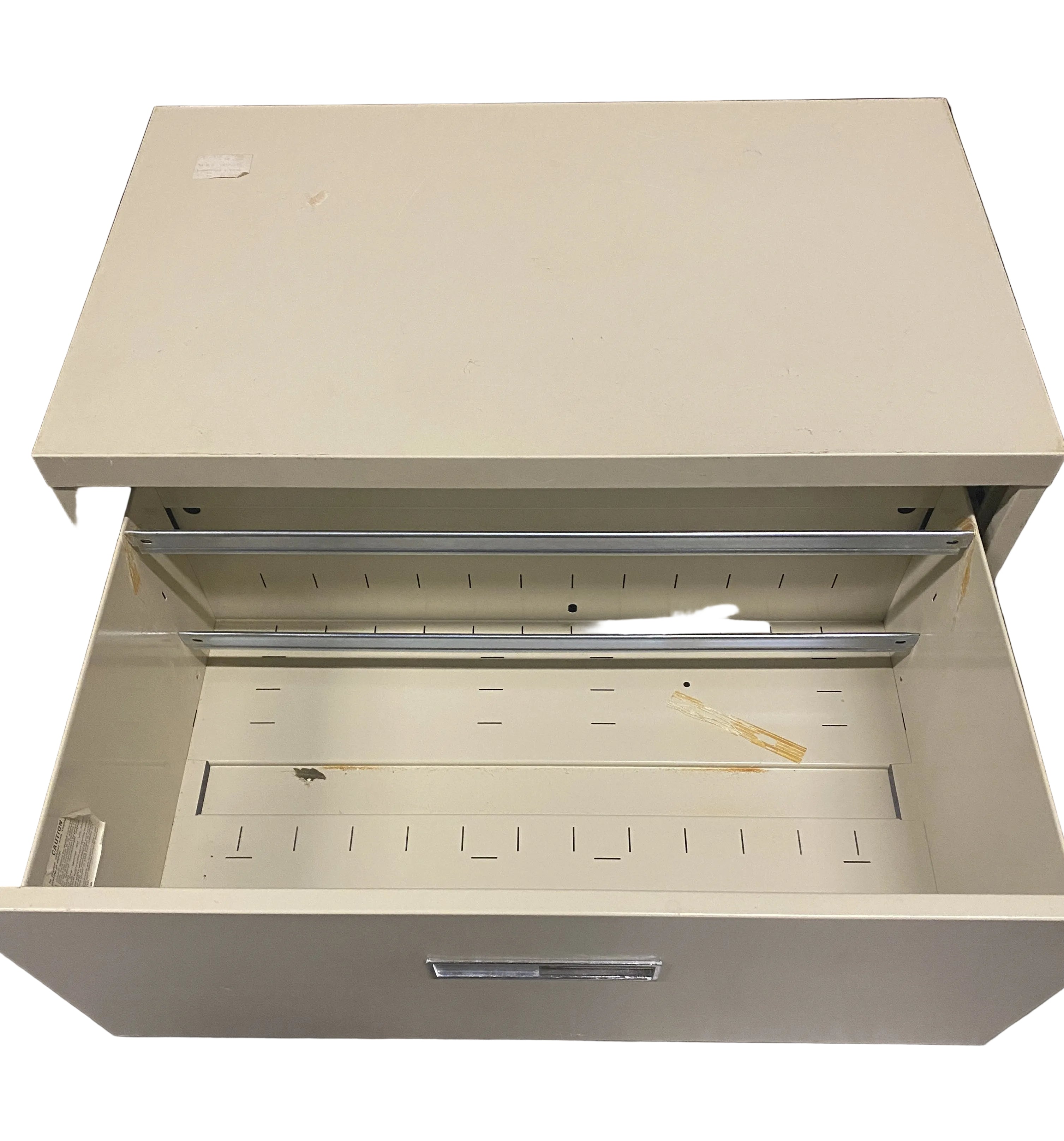 Beige 2 Drawer Lateral Filing Cabinet