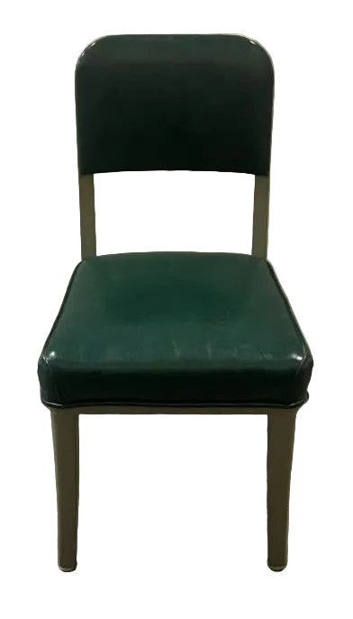 Steelcase Dark Emerald Green Leather Chair