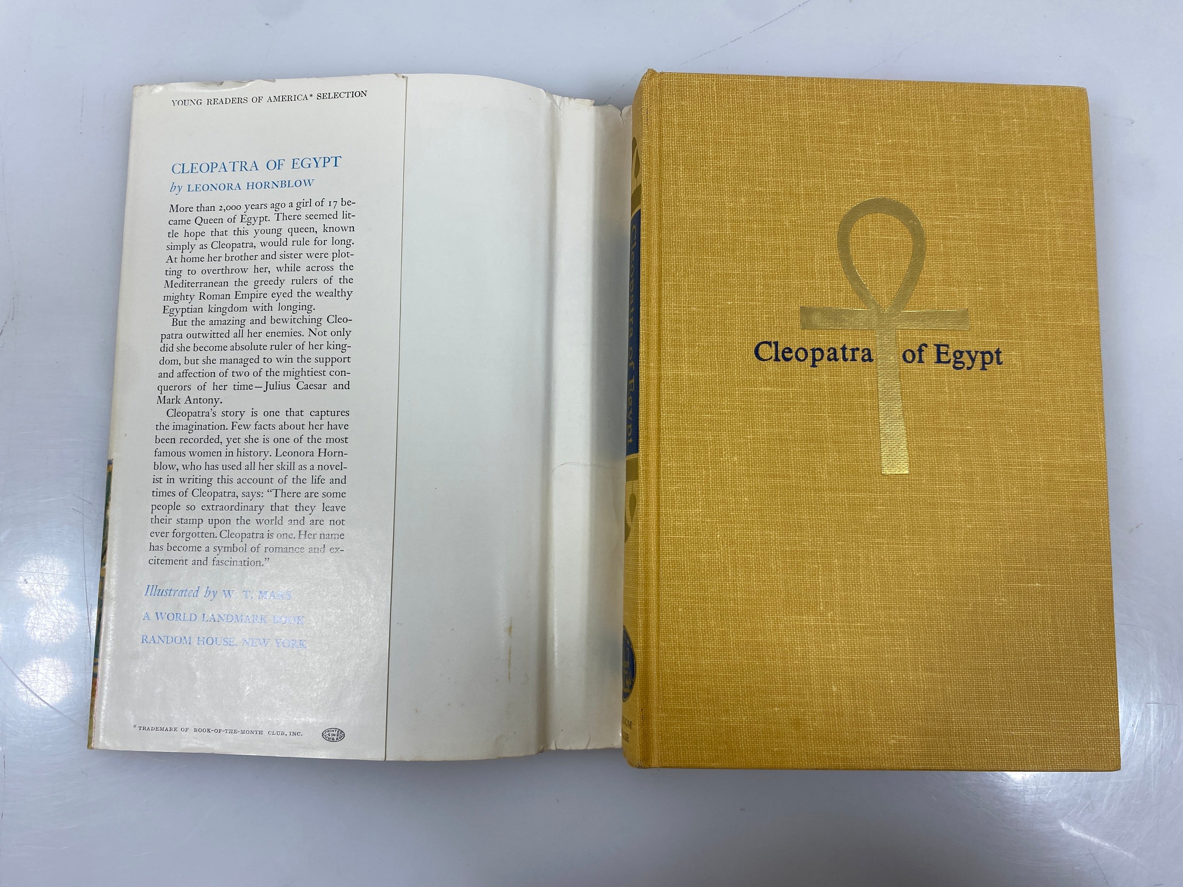 Cleopatra of Egypt Leonora Hornblow Random House 1961 HCDJ