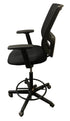 Black Adjustable Office Chair on Wheels