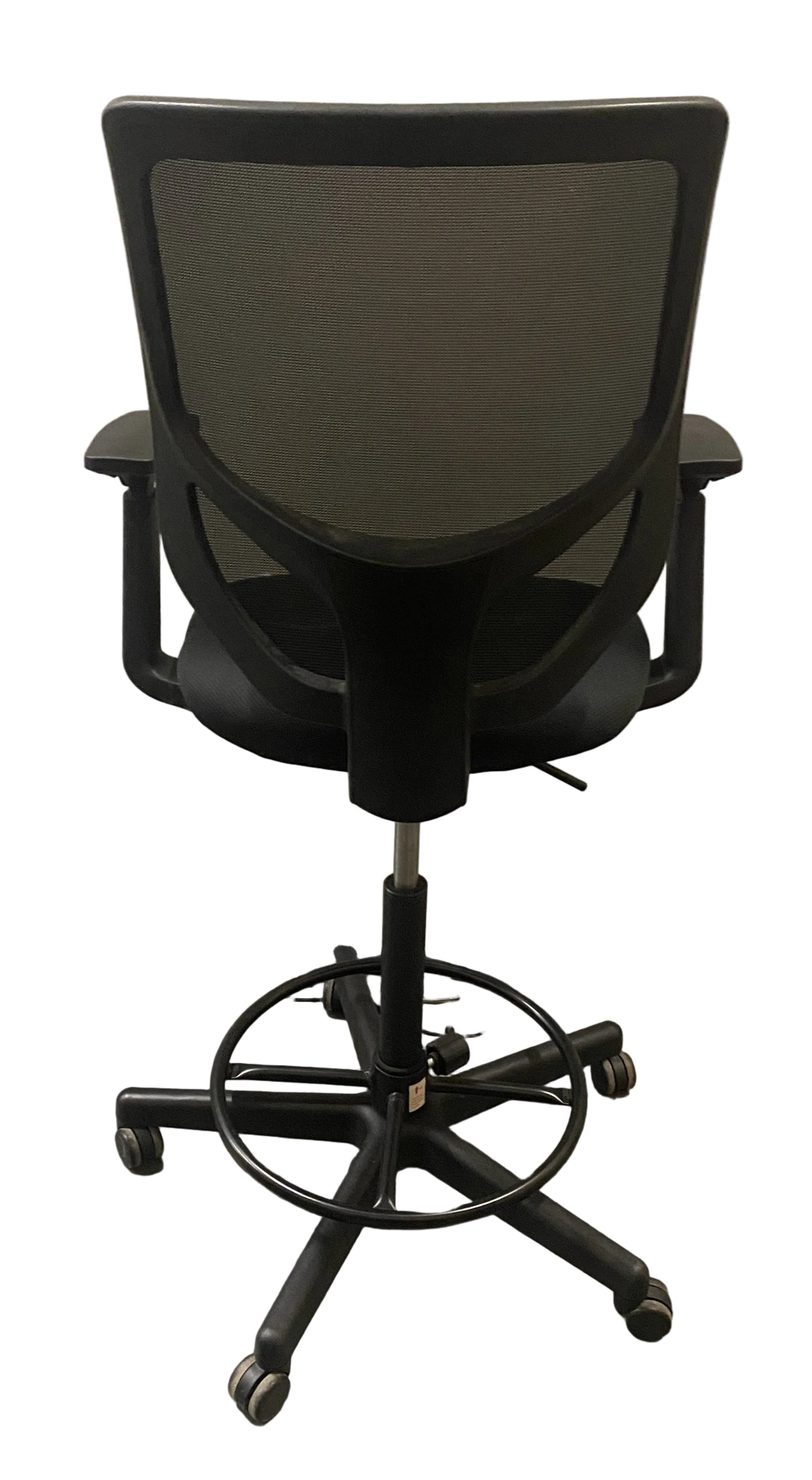 Black Adjustable Office Chair on Wheels