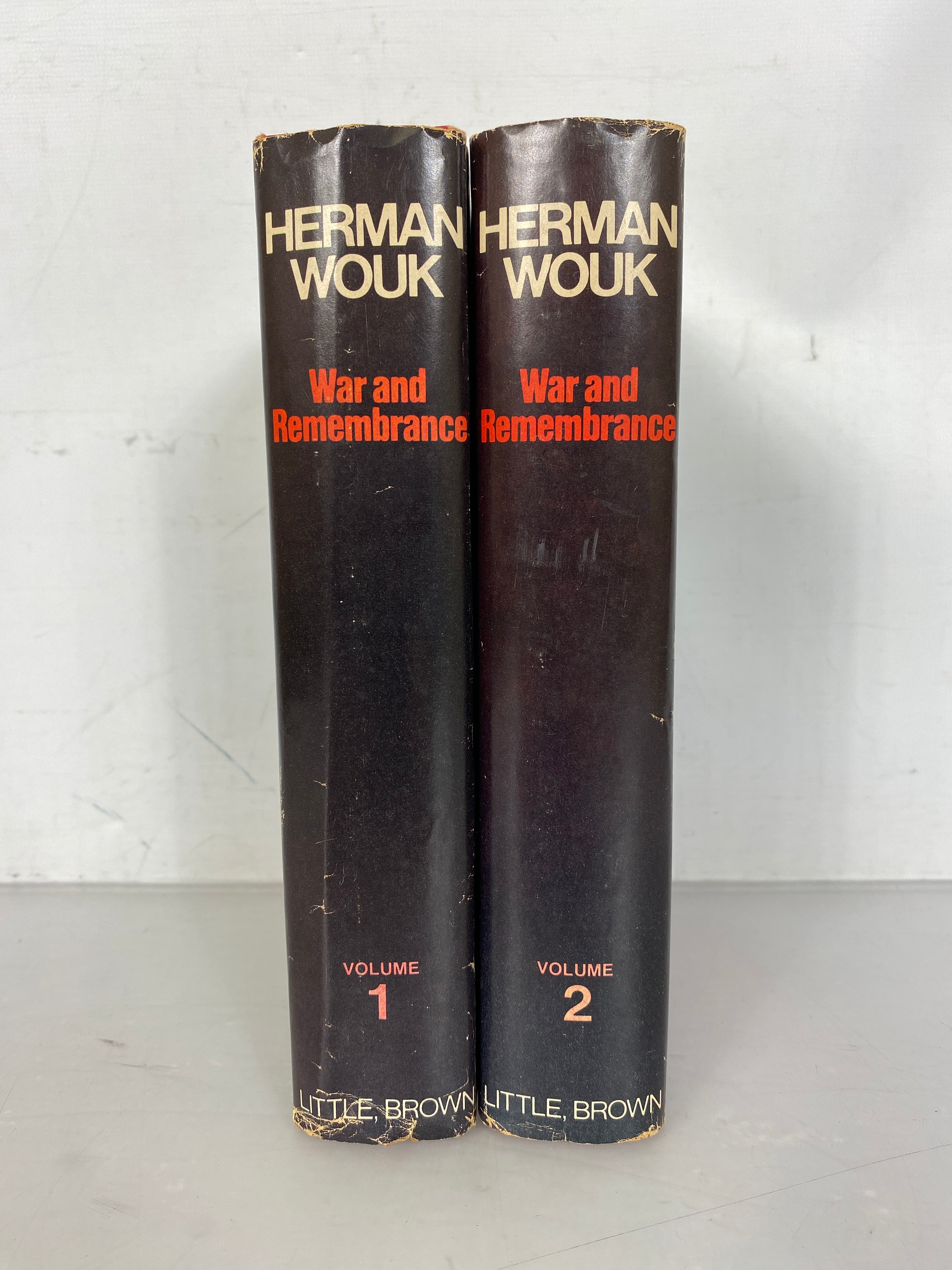 2 Volume Set: War and Remembrance by Herman Wouk 1978 Vintage HC DJ BCE