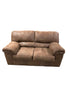 Brown Nubuck Style Love Seat