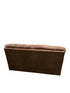 Brown Nubuck Style Love Seat