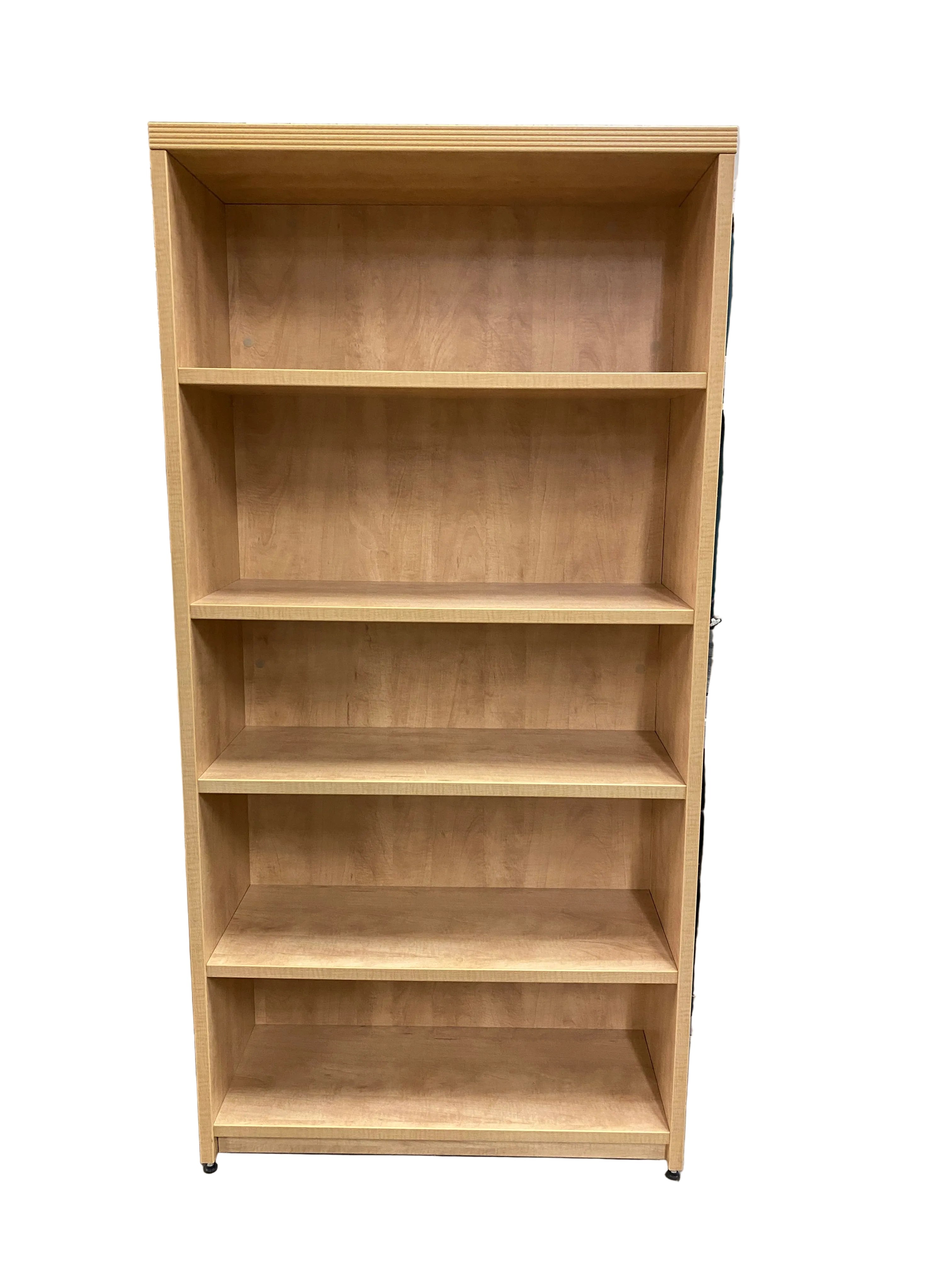 Light Oak 5 Tier Bookshelf