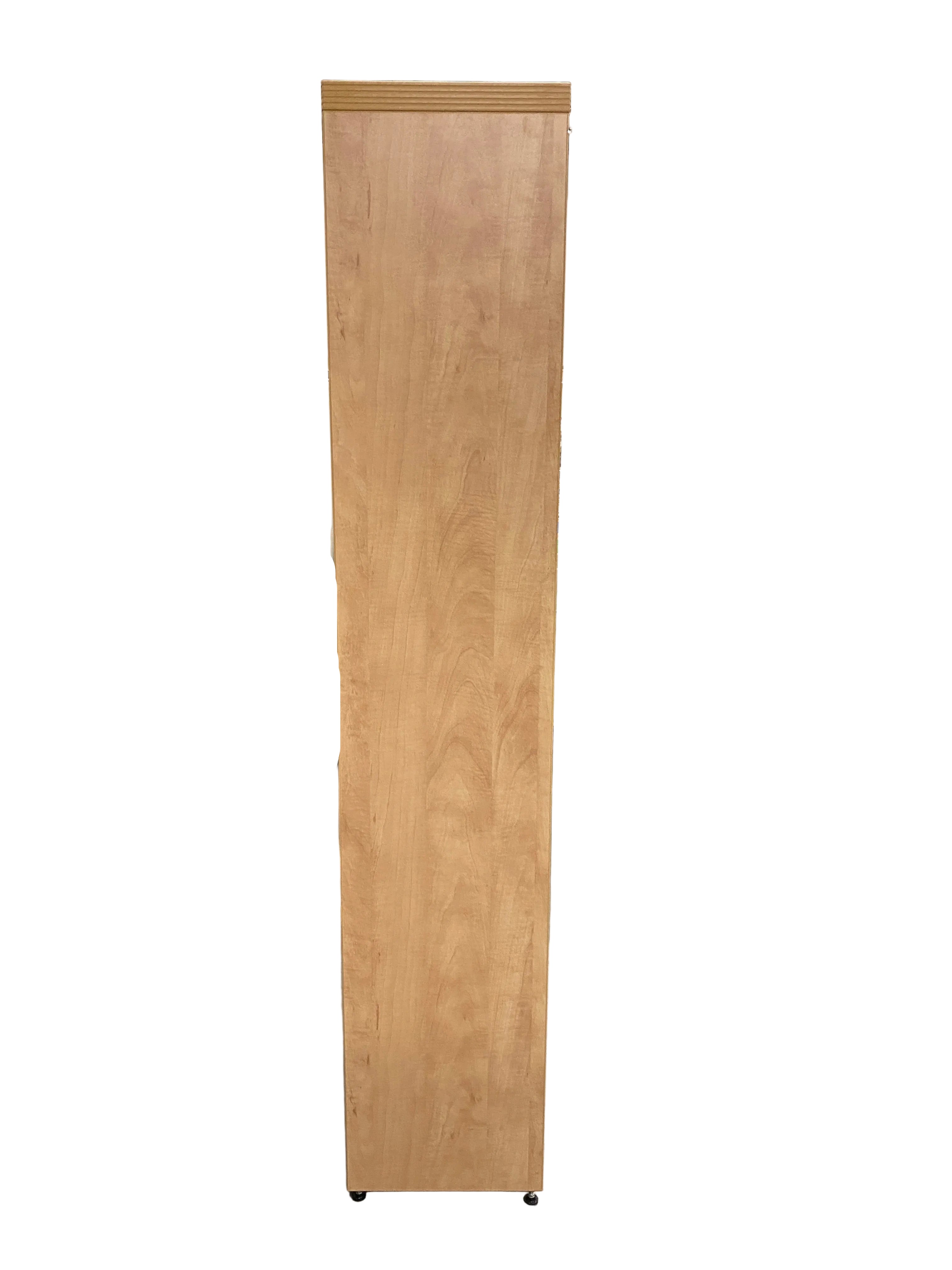 Light Oak 5 Tier Bookshelf