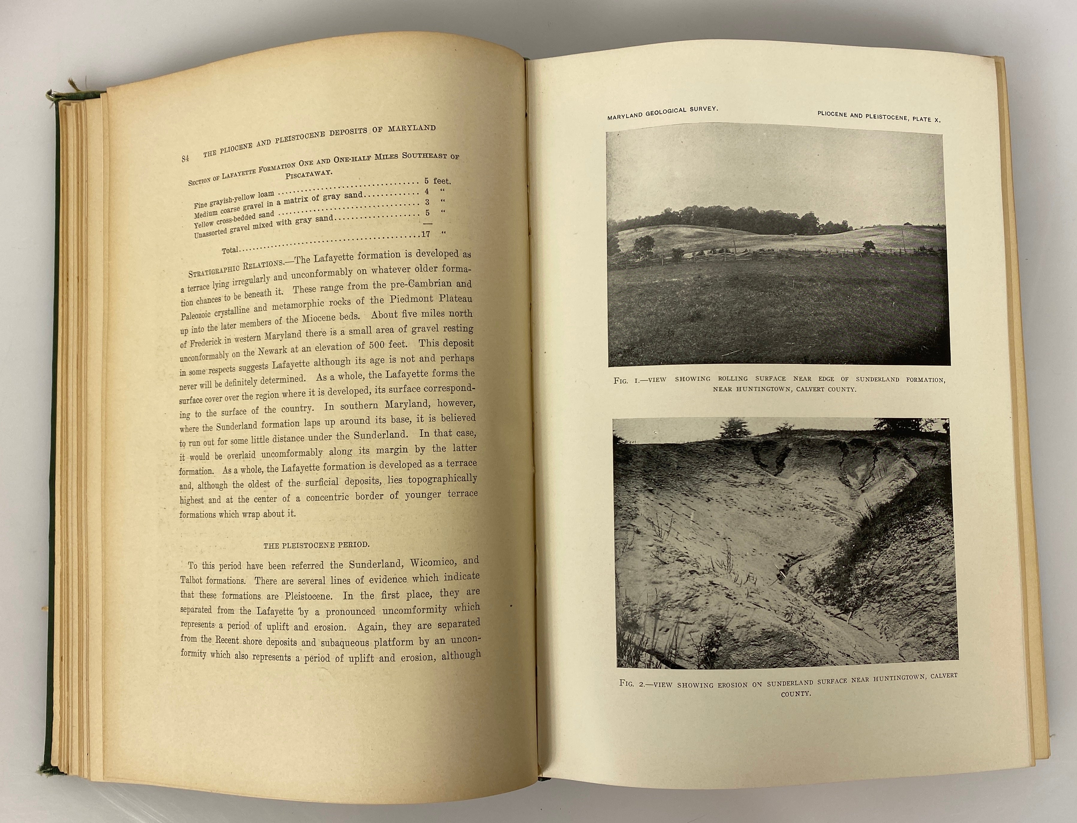 4 Volumes: Maryland Geological Survey 1904/1916 Antique HC Ex-Library