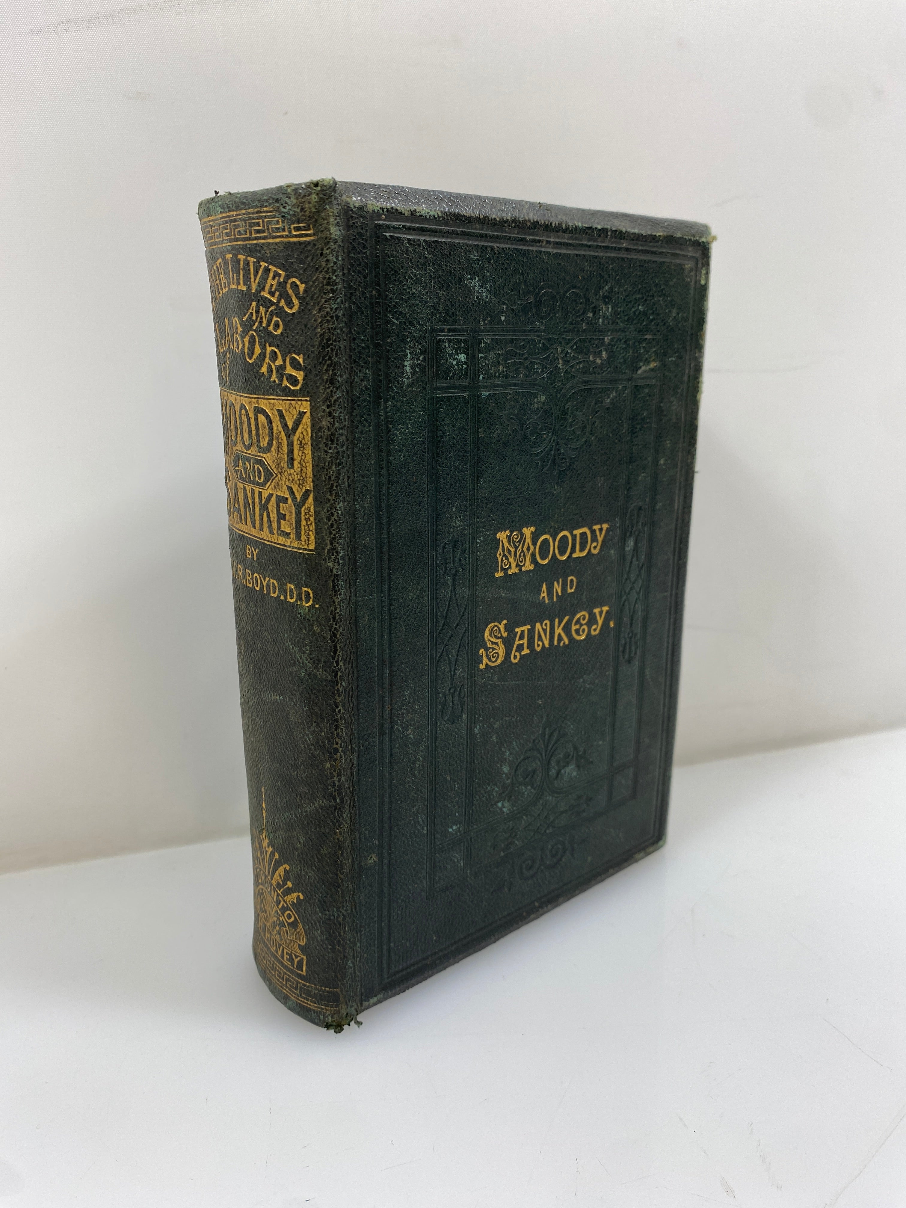 The Lives and Labors of Moody & Sankey by Boyd 1876 Antique HC