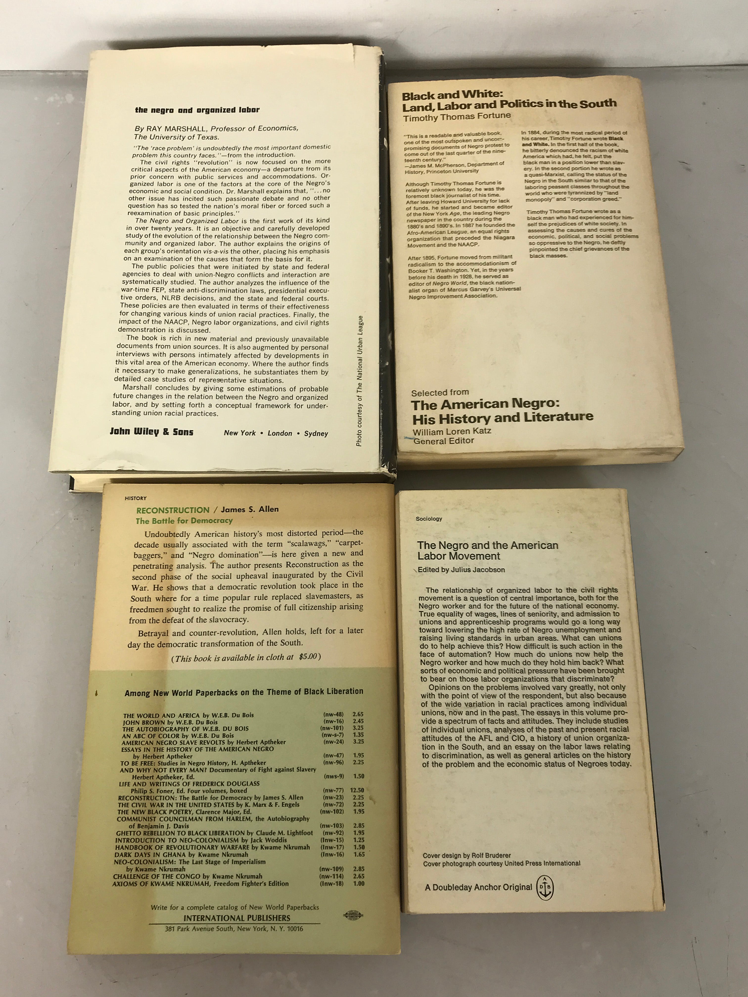 Lot of 4 African American History Books 1965-1970 HC DJ SC