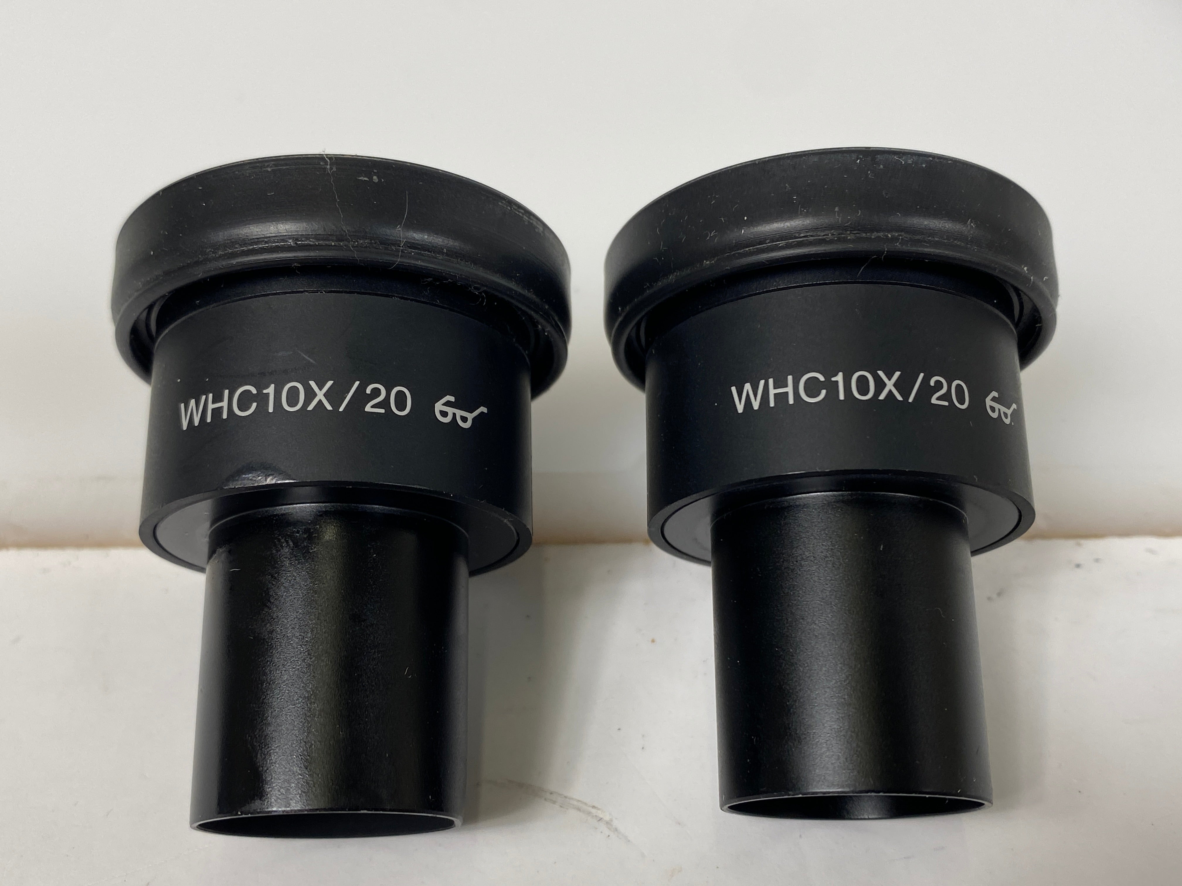 Pair of Olympus Japan WHC 10x/20 Microscope Eyepieces