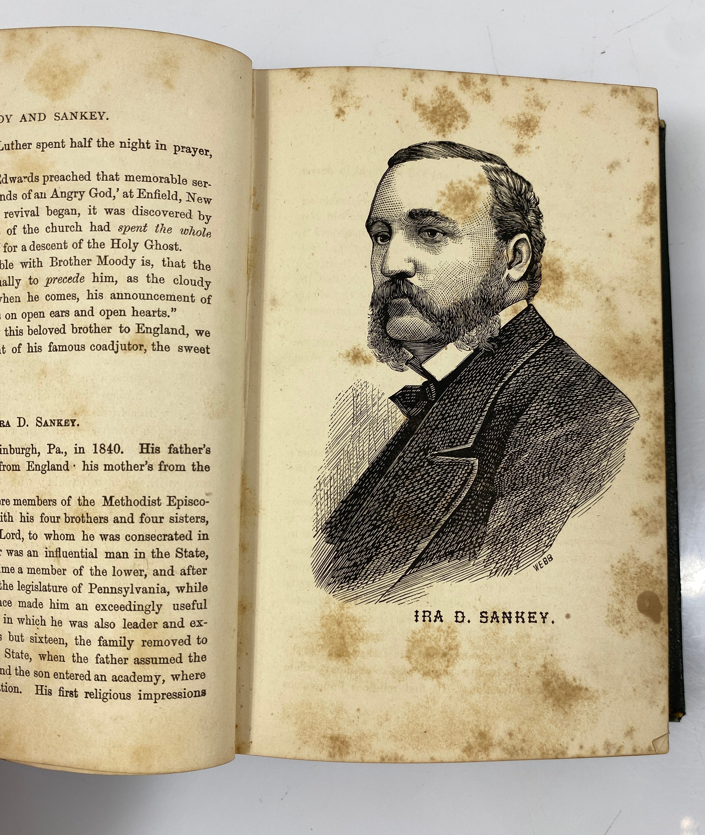 The Lives and Labors of Moody & Sankey by Boyd 1876 Antique HC