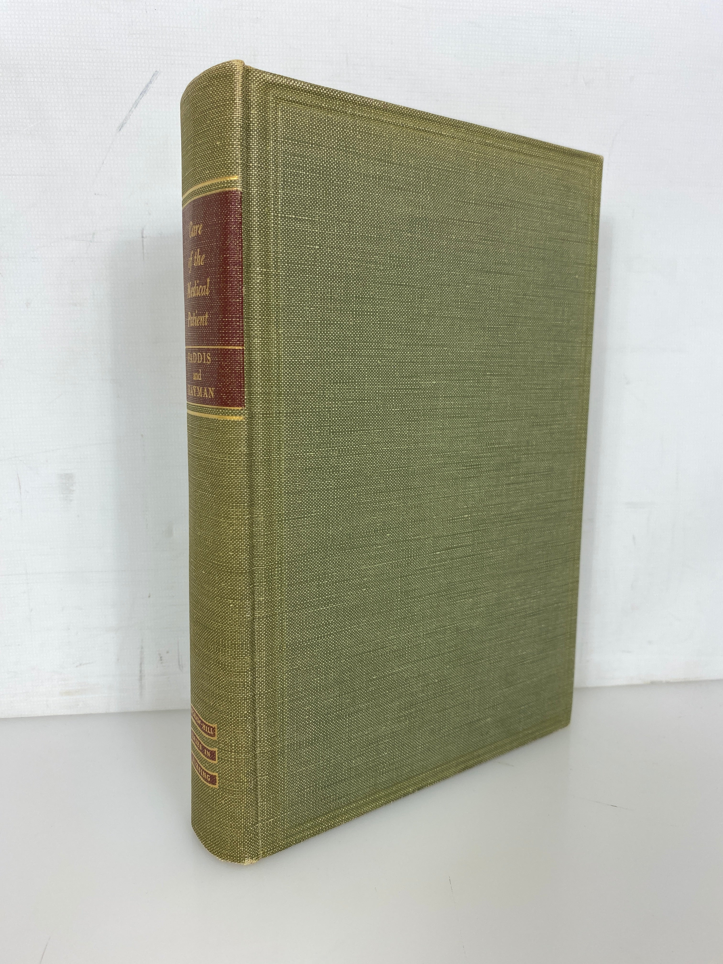 Care of the Medical Patient A Textbook for Nurses by Faddis/Hayman 1952 HC