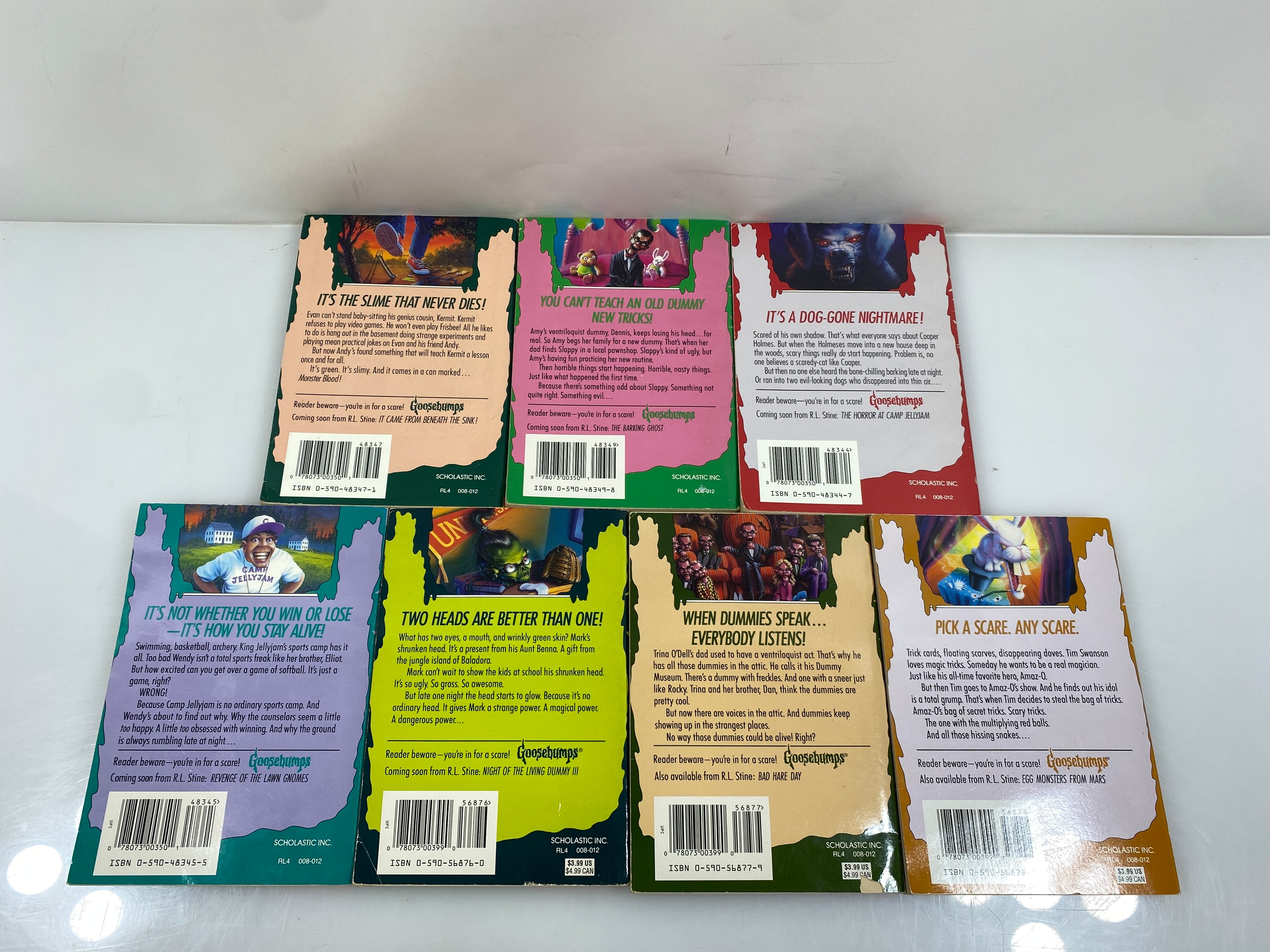 Lot of 23 R.L. Stine Goosebumps 1992-1996 Scholastic SC