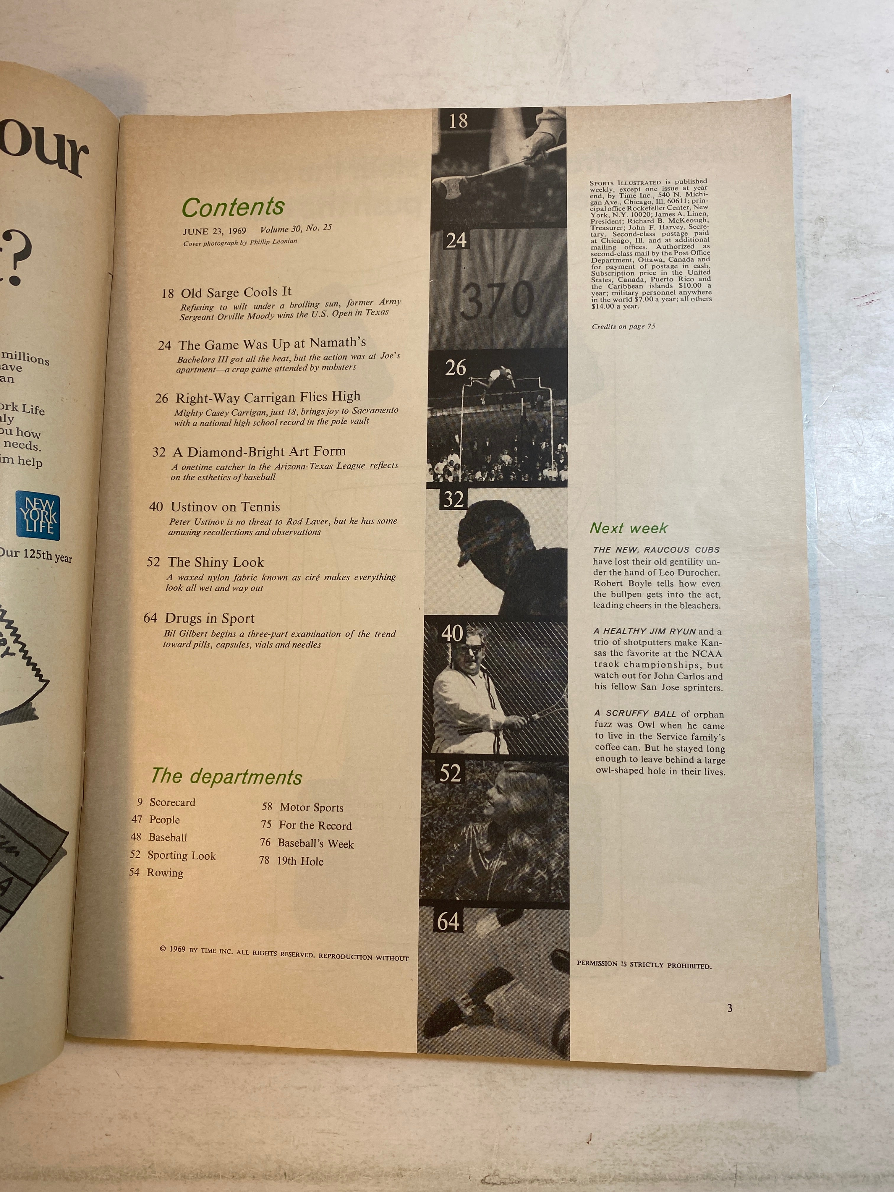 Sports Illustrated June 23 1969 Performance Enhancing Drugs PEDs