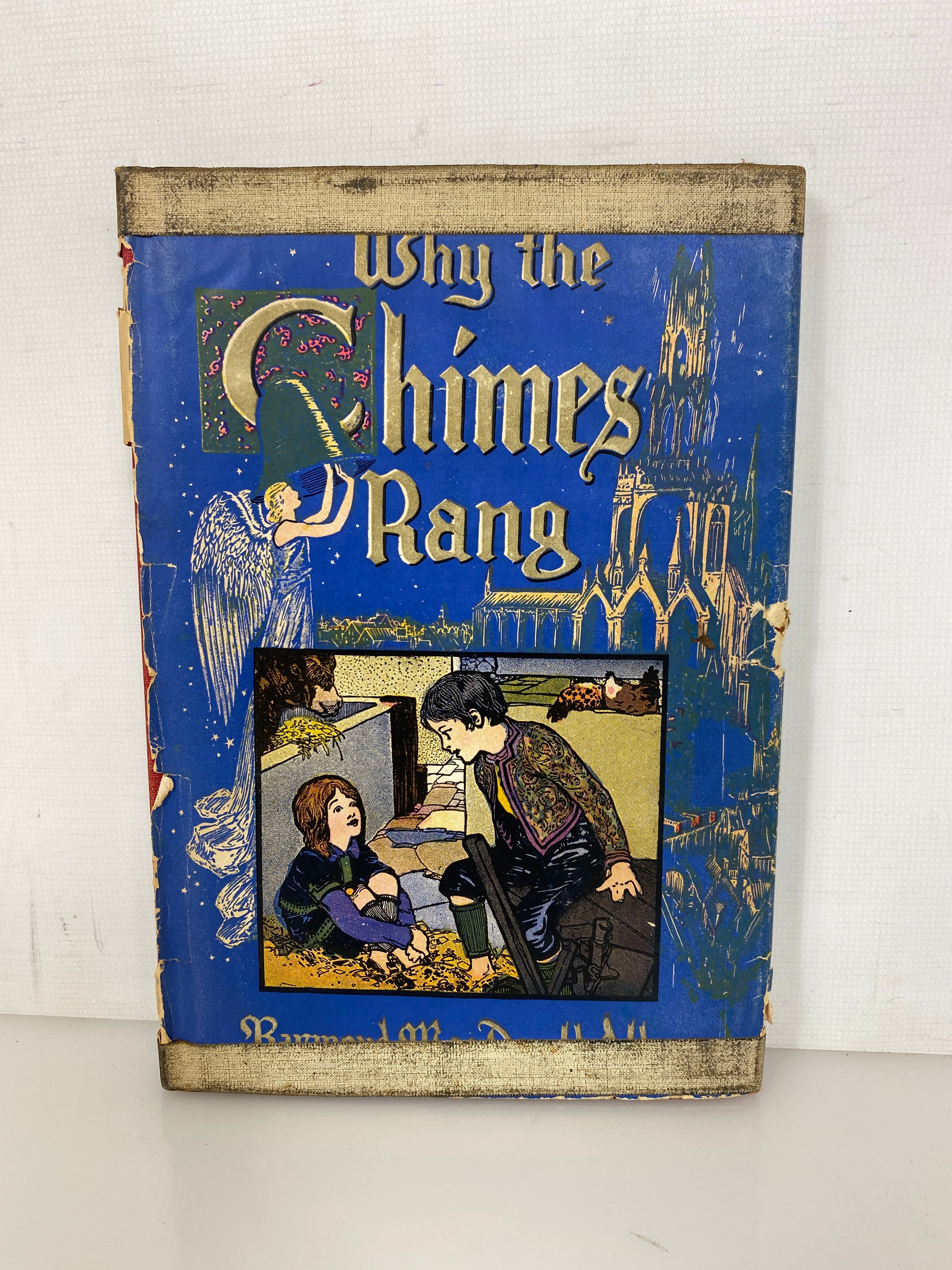 Why the Chimes Rang by Alden 1909 Antique Children's Christmas Book HC DJ