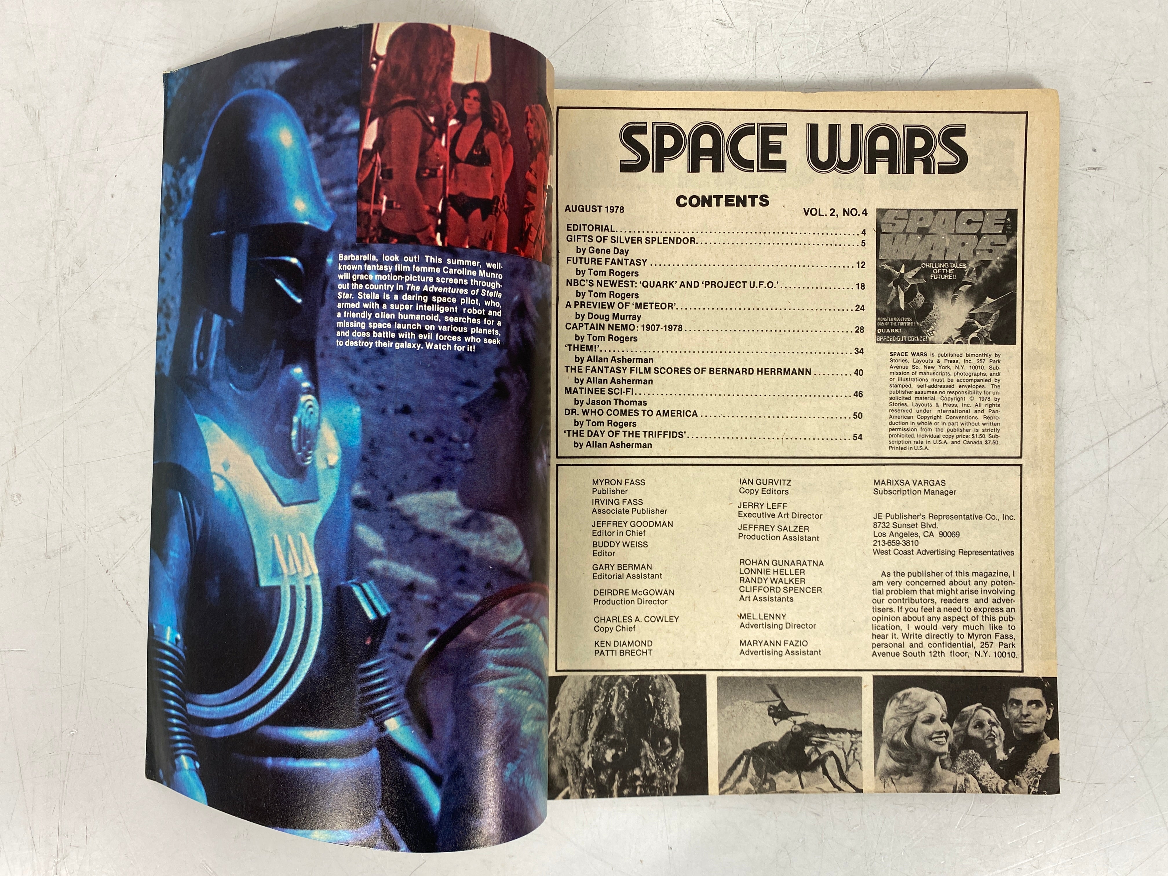 Lot of 3 Space Wars Magazine w/ Dr. Who & Lord of the Rings Articles (1978-1979)