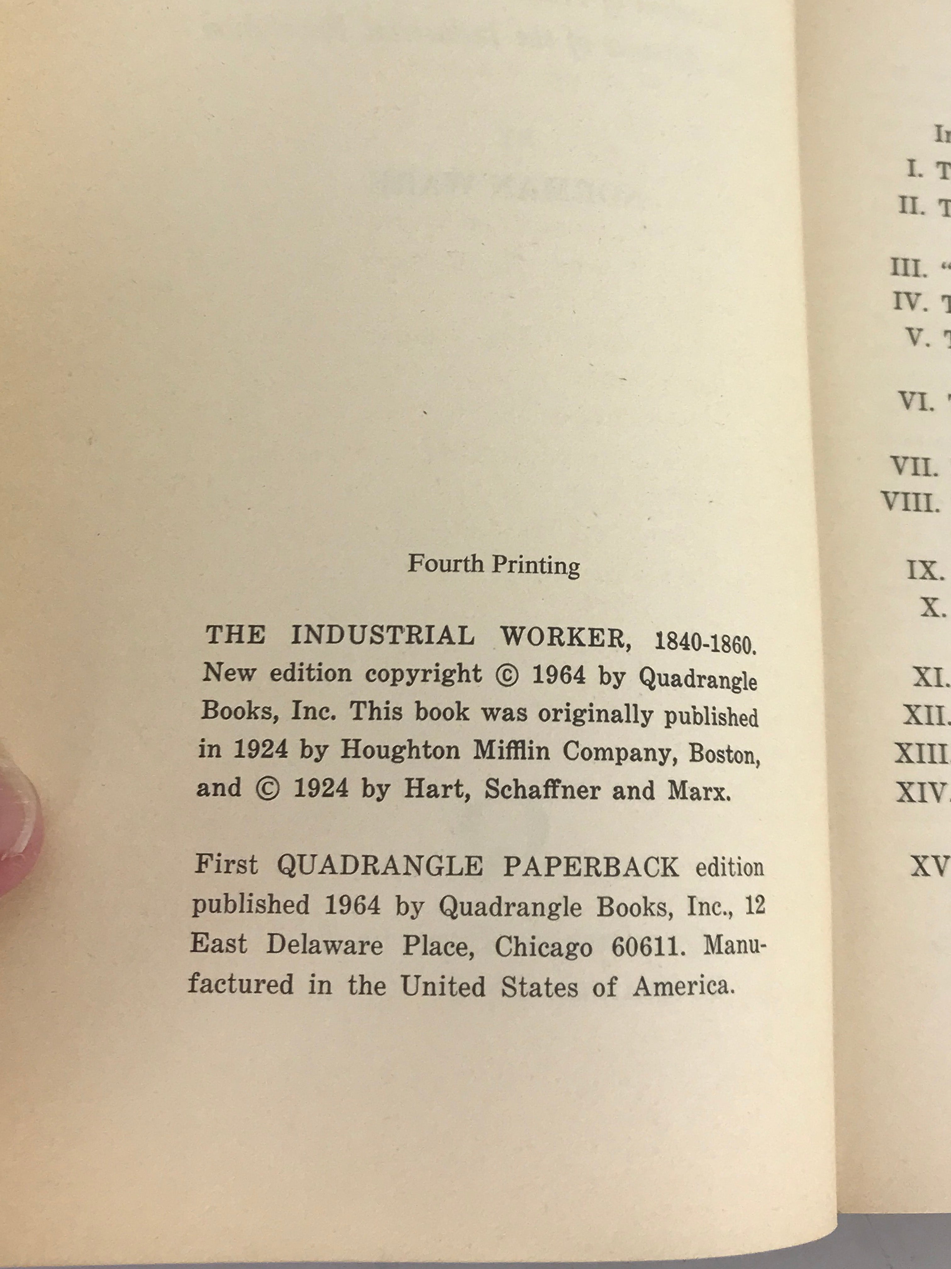 Lot of 3 Industrial Society and the Worker Books 1962-1964 HC DJ SC