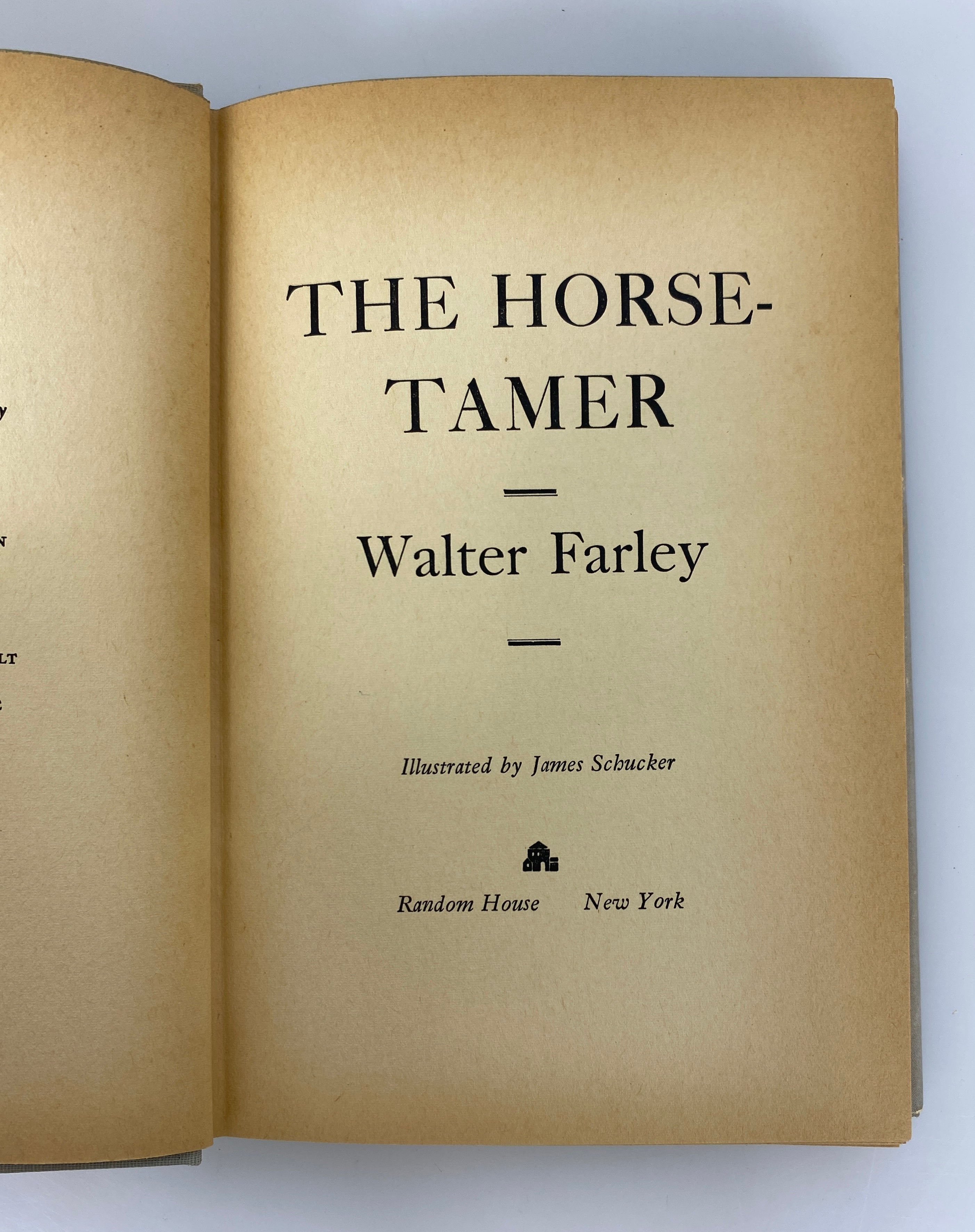 Lot of 2  Walter Farley The Horse-Tamer/The Black Stallion's Filly 1952-58 HC