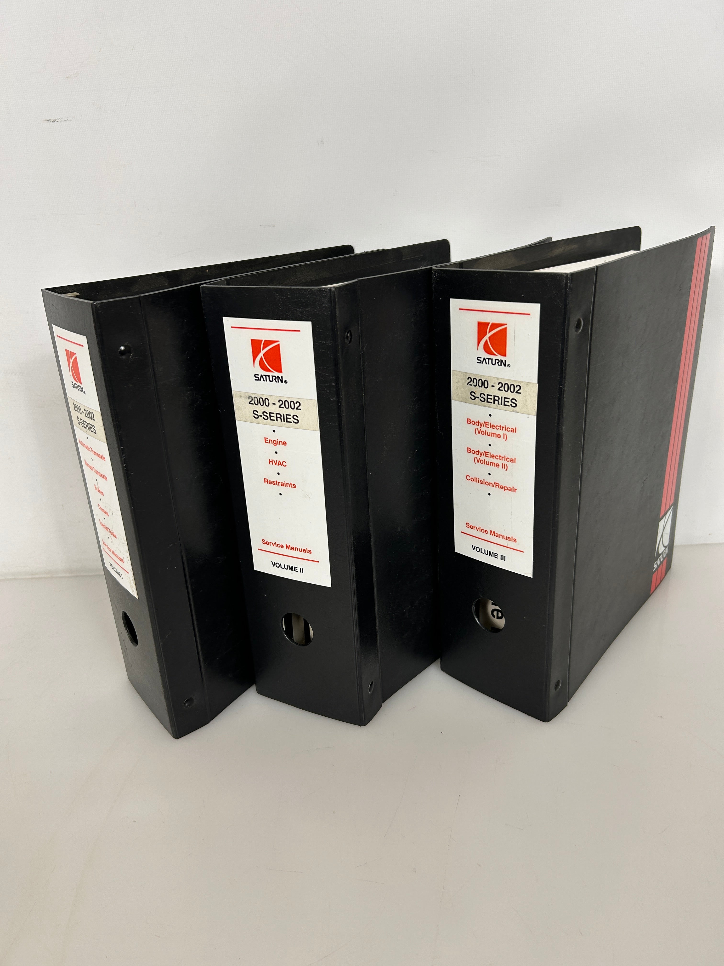 2000-2002 Saturn S-Series Repair Shop Manual. Original Binders. 3 Vol Set.