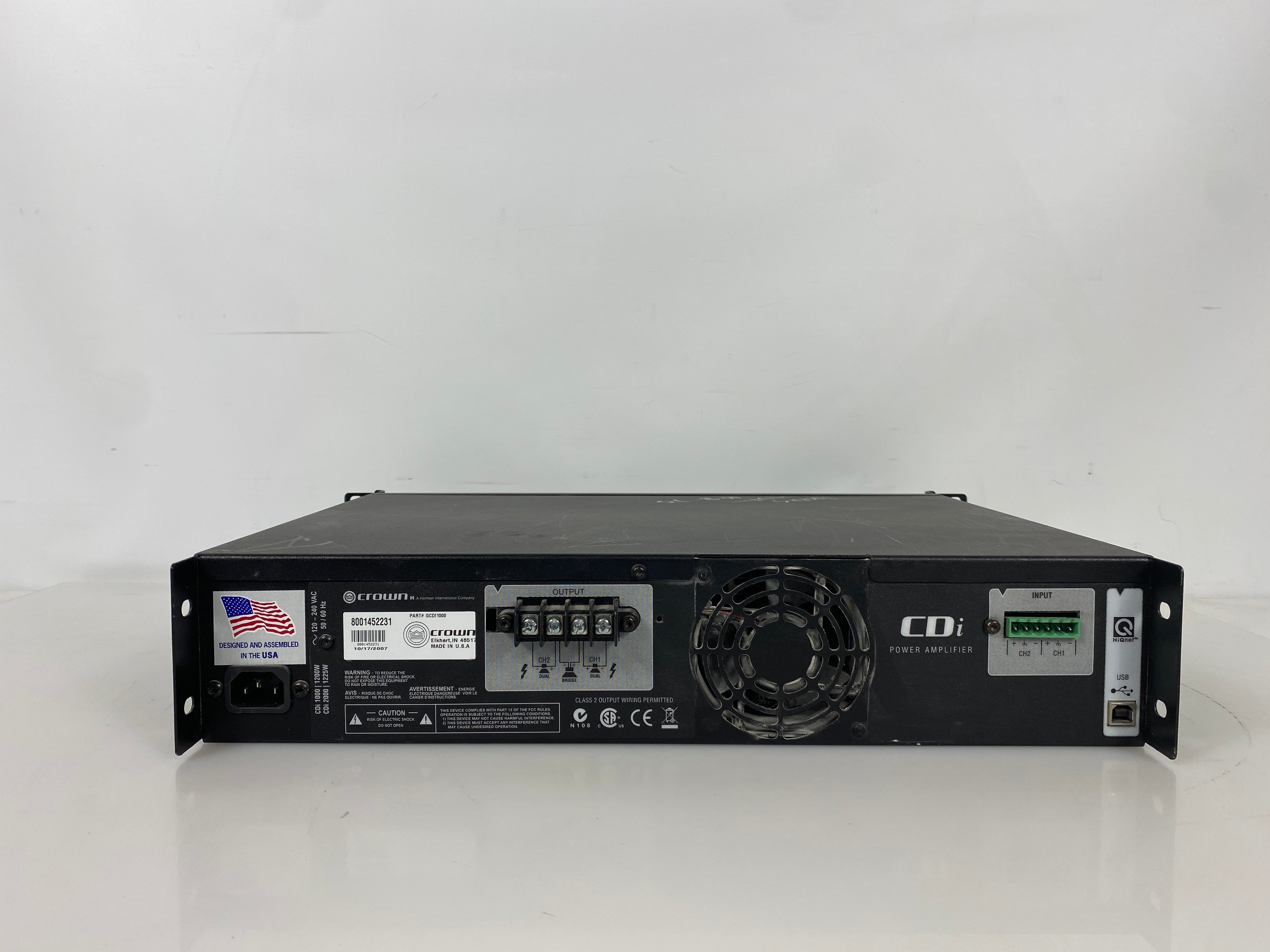 Crown CDi 1000 2-Channel Power Amplifier