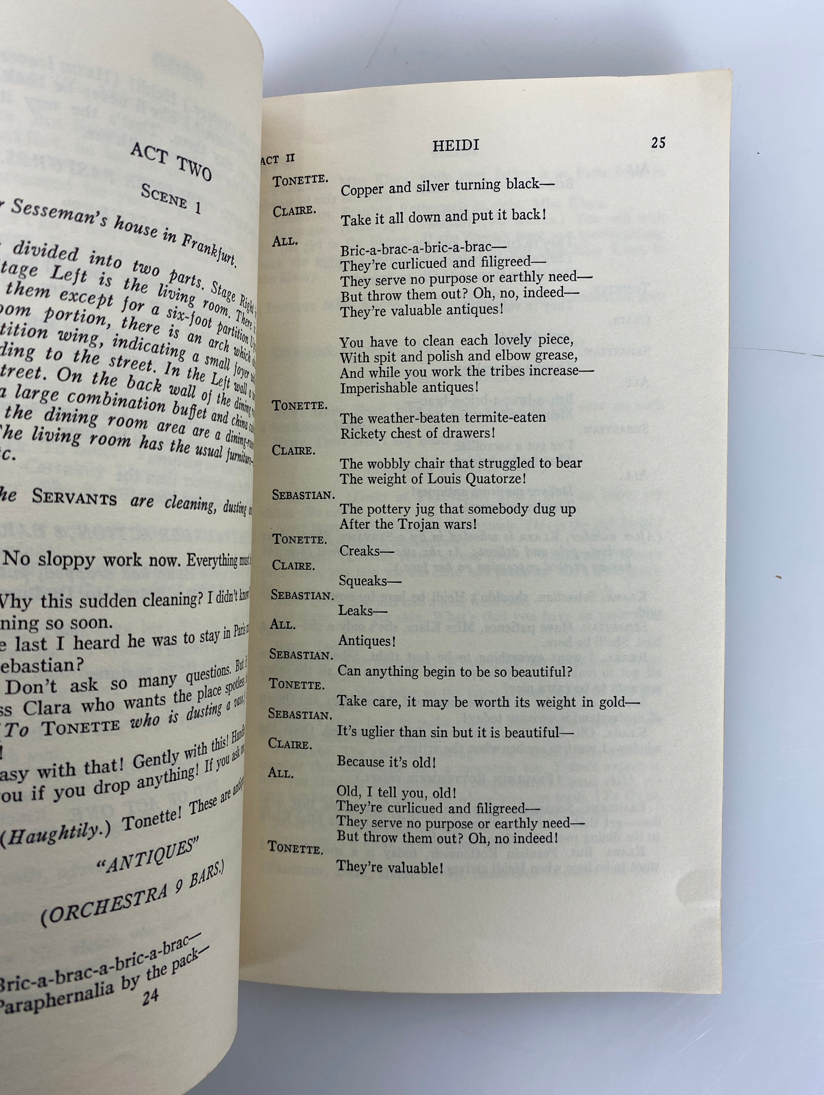 7 Vtg Plays incl: Wizard of Oz/Heidi/The Drunkard/Witness for the Prosecution SC