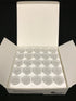 Box of 25 Beckman Coulter Accuvette ST 25mL Sampling Vials and Caps A35471