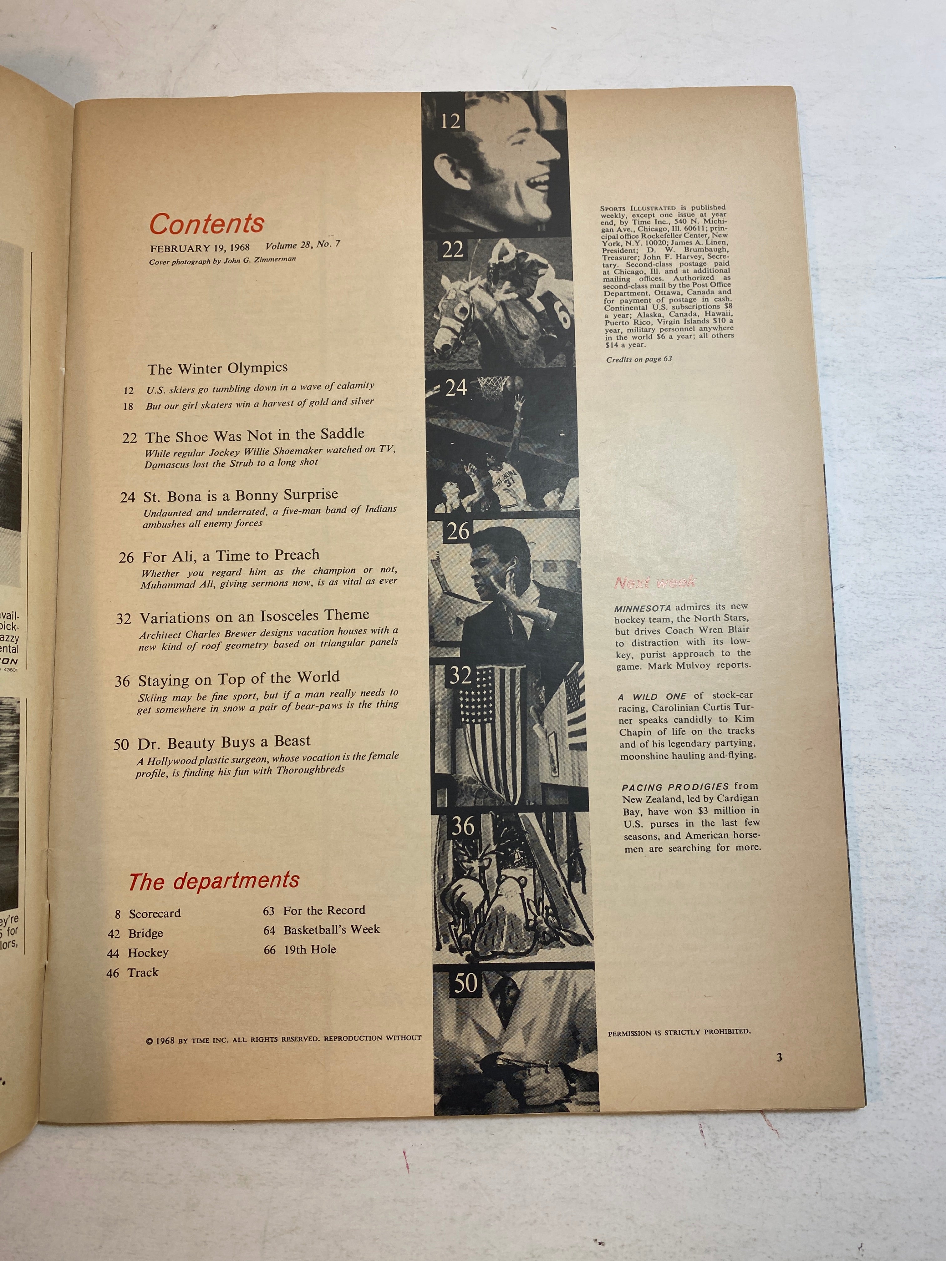 Sports Illustrated February 19 1968 Peggy Fleming Figure Skating