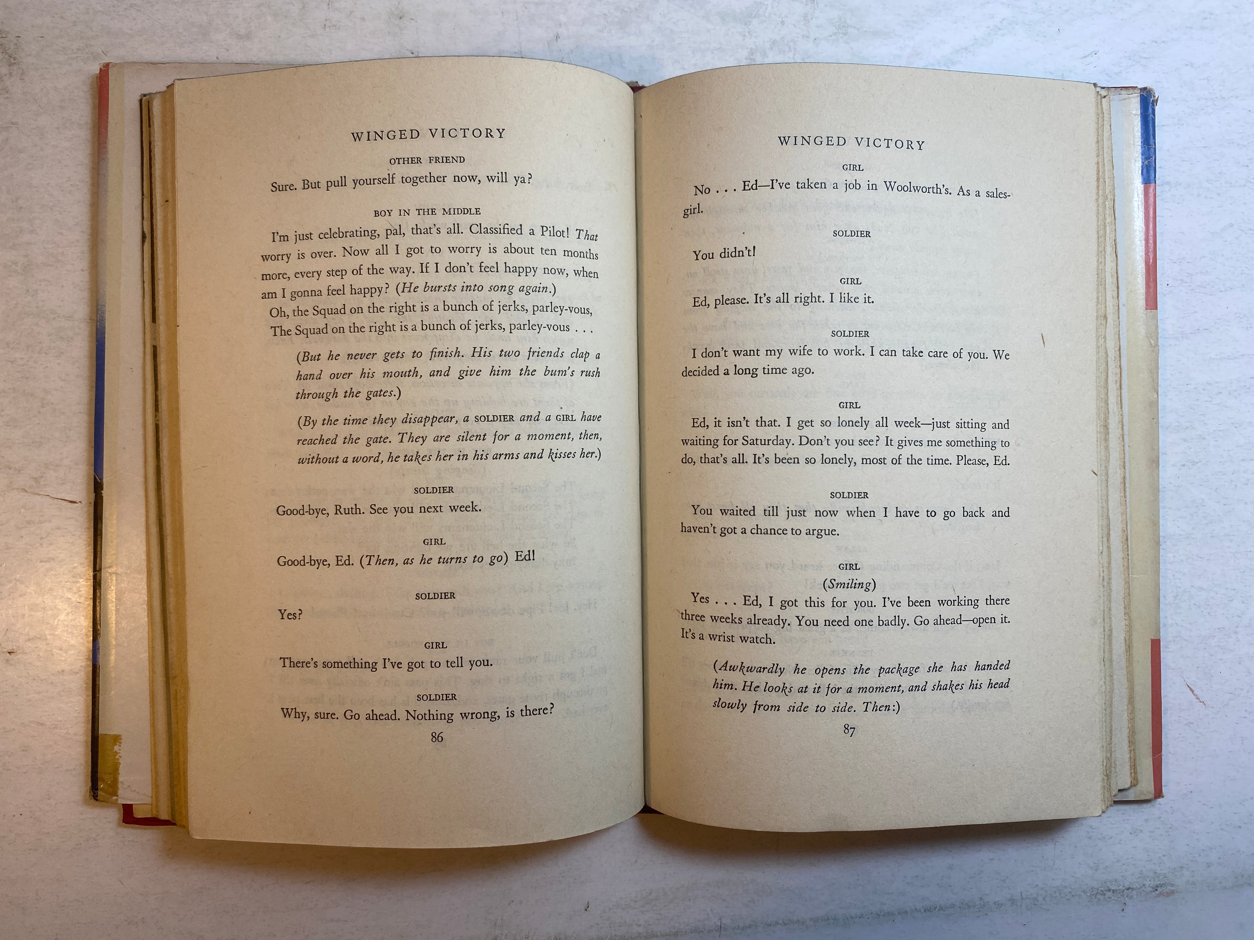 Winged Victory by Moss Hart 1944 HCDJ