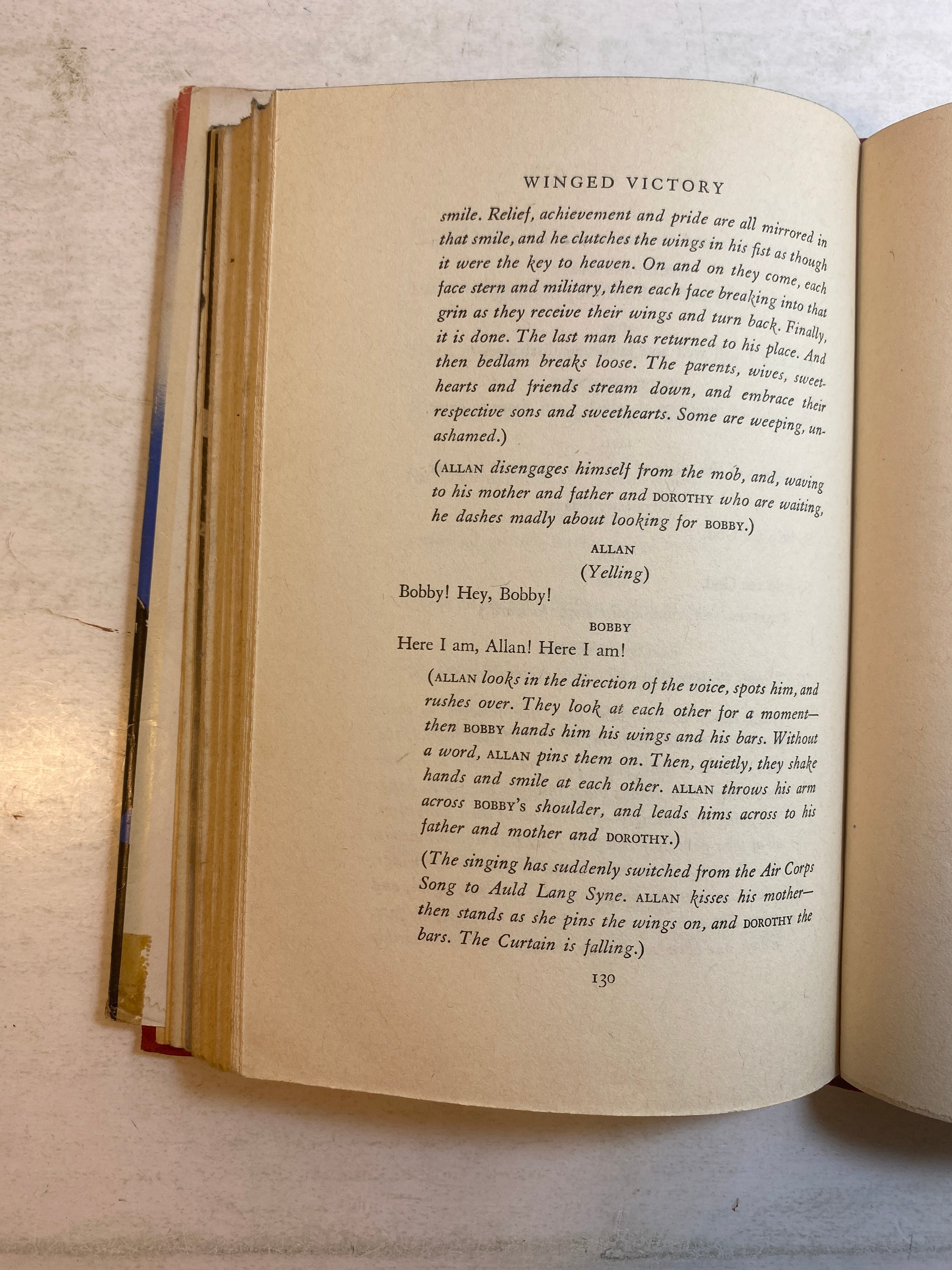 Winged Victory by Moss Hart 1944 HCDJ