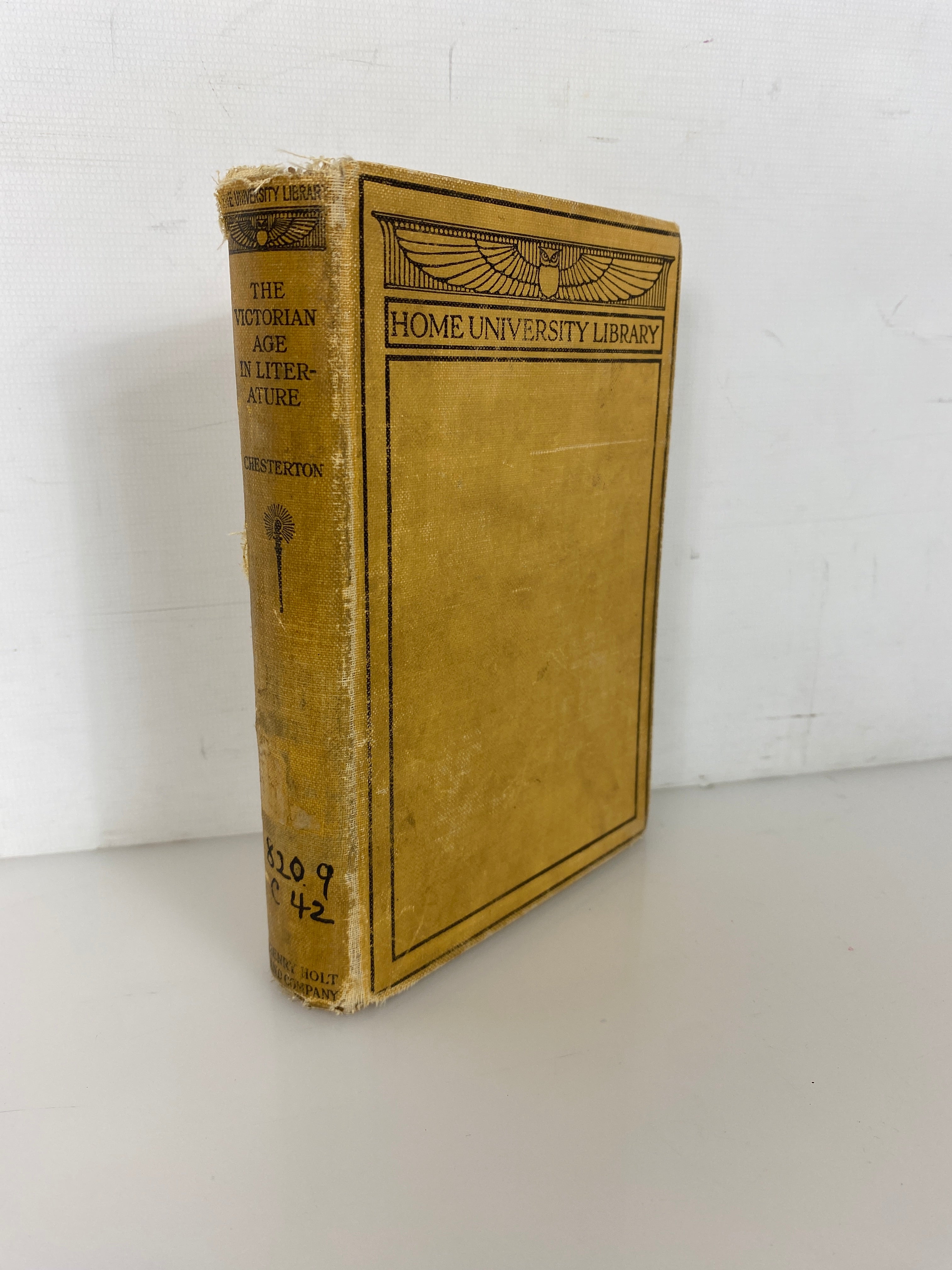 The Victorian Age in Literature Chesterton Home University Library 1913 Ex Lib