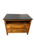 Black Top Wooden 2 Drawer Dresser