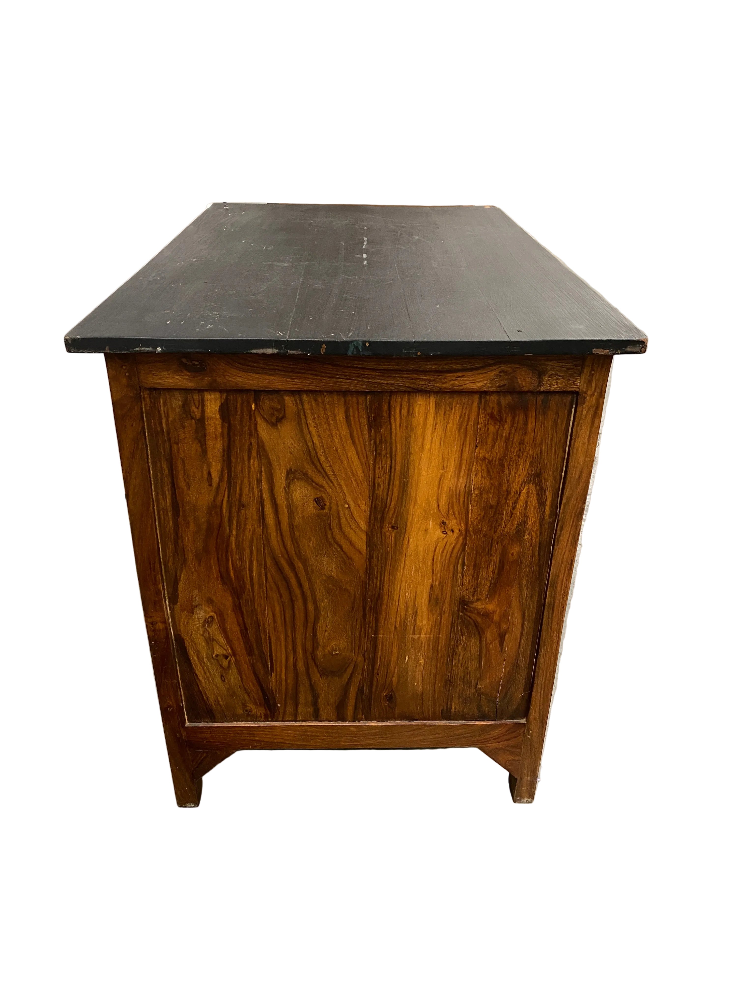 Black Top Wooden 2 Drawer Dresser
