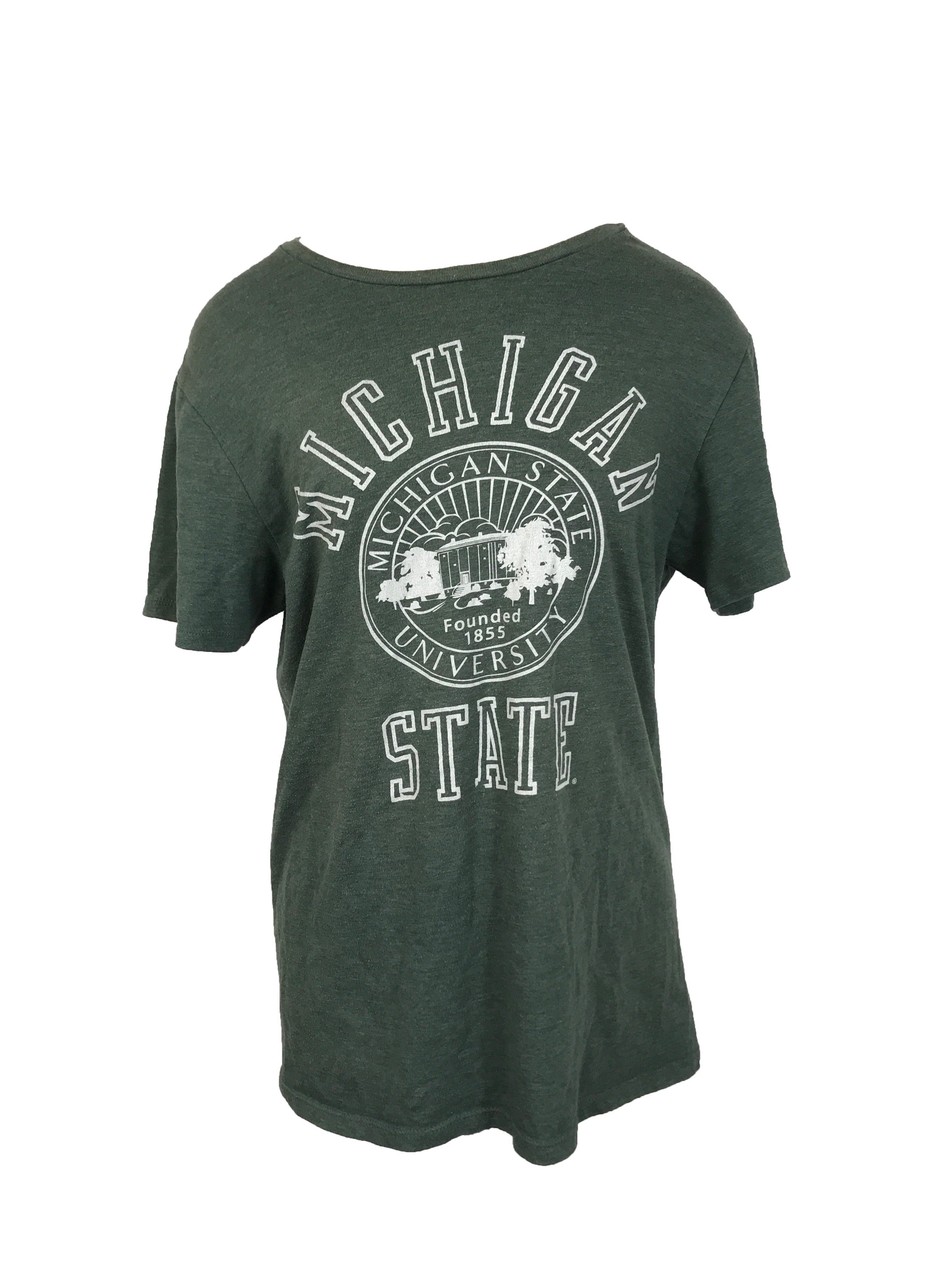 Green Michigan State T-Shirt Women's Size M