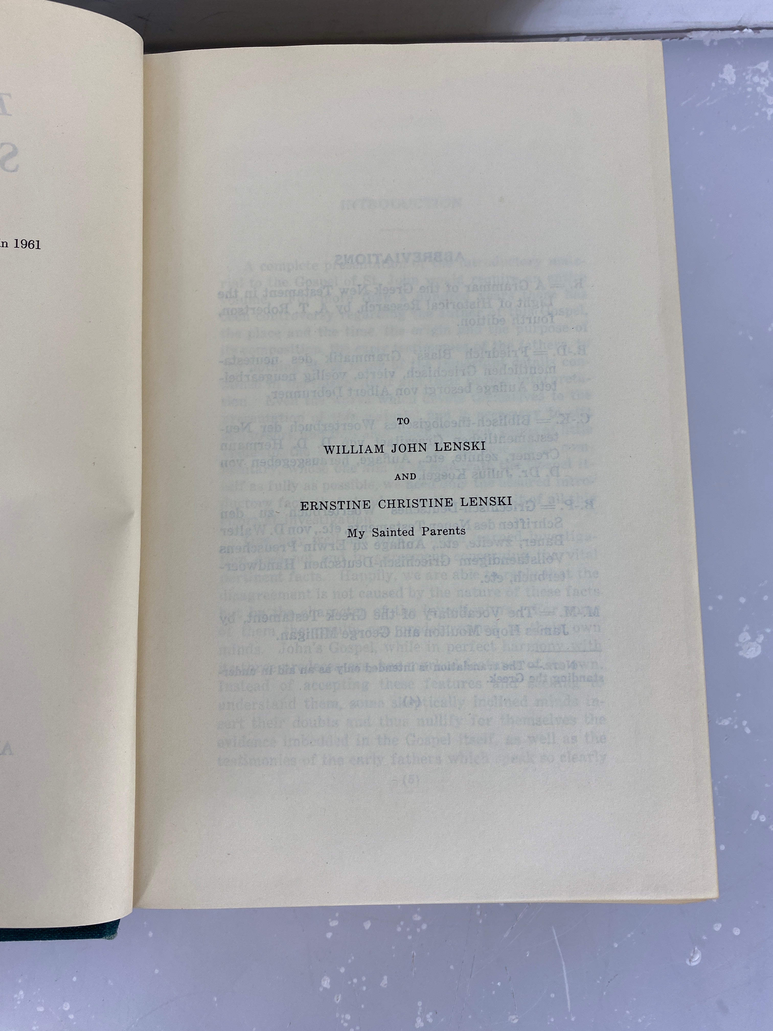 The Interpretation of St. John's Gospel by R.C.H. Lenski 1961 HC