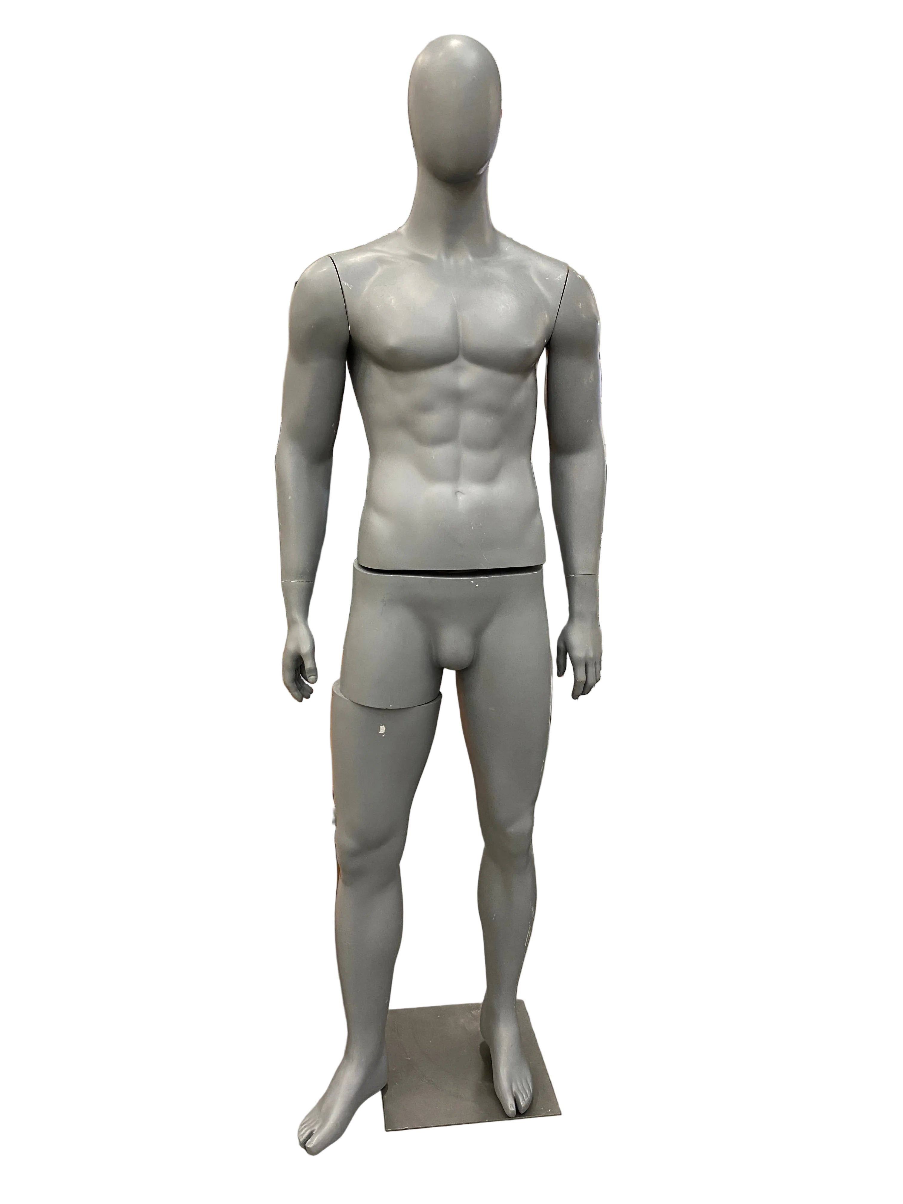 Full Body Male Mannequin w/ Metal Base Stand