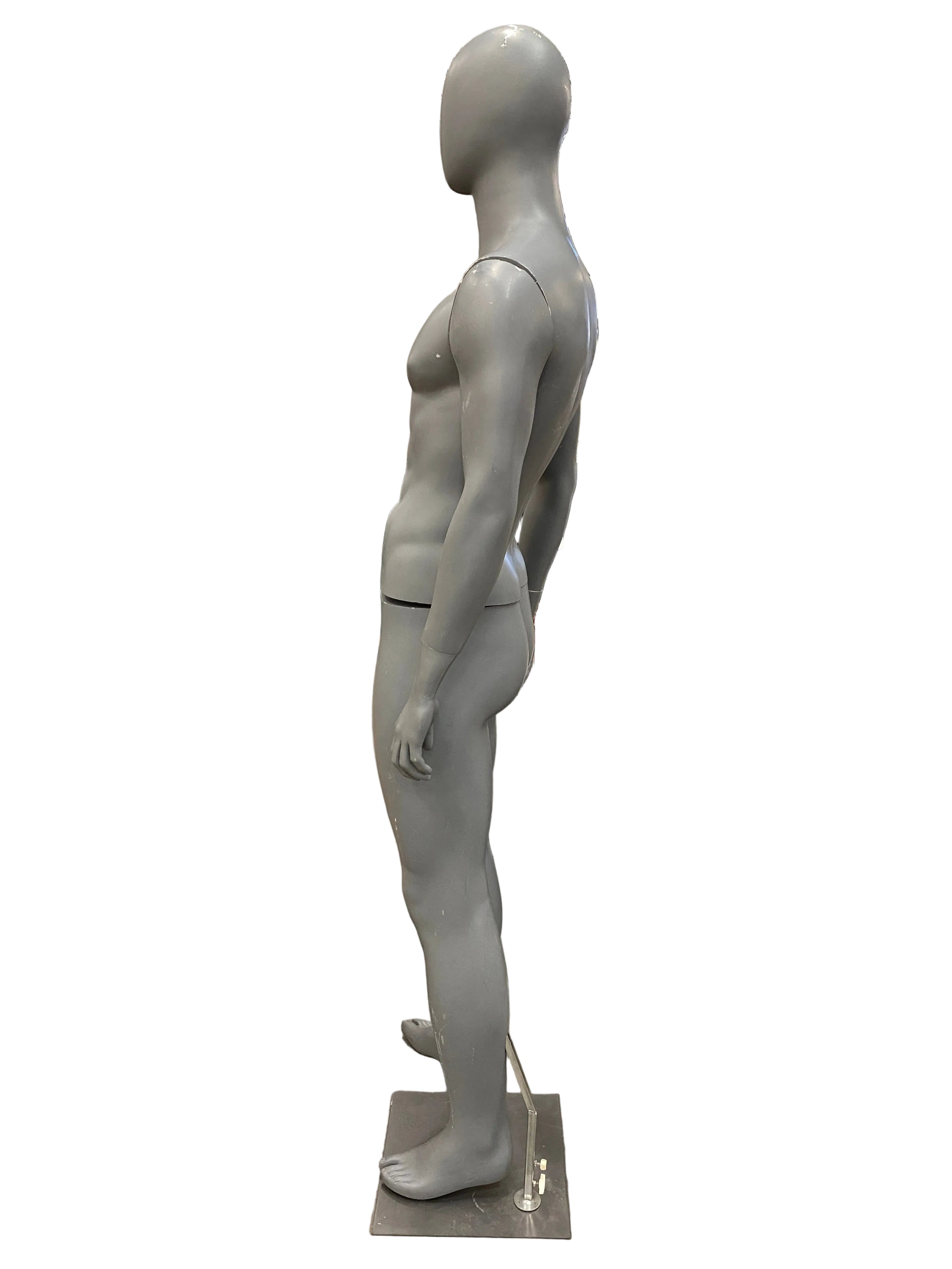 Full Body Male Mannequin w/ Metal Base Stand