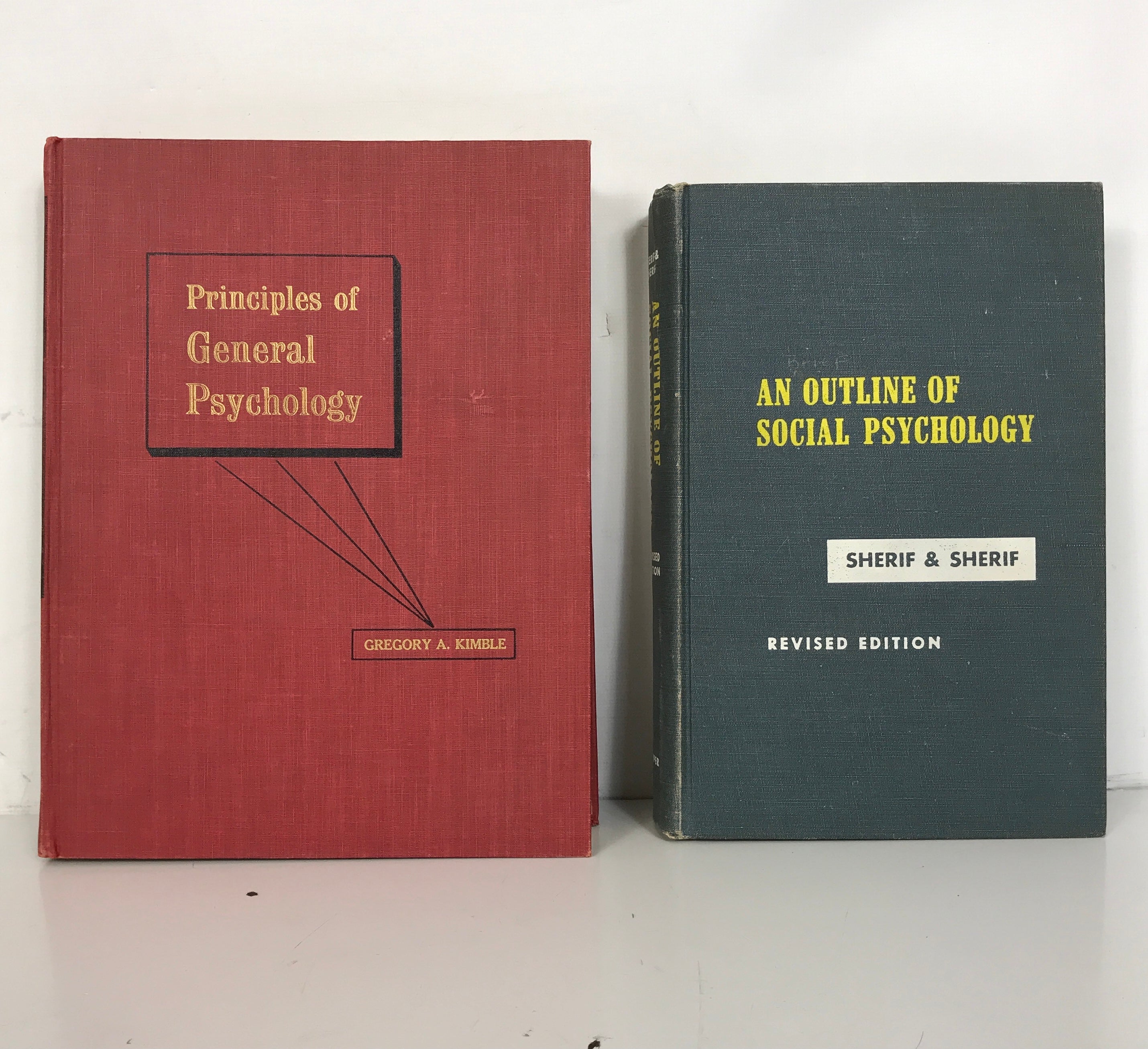 2 Vintage Psych Vols: Principles of General Psych/Outline of Social Psych HC