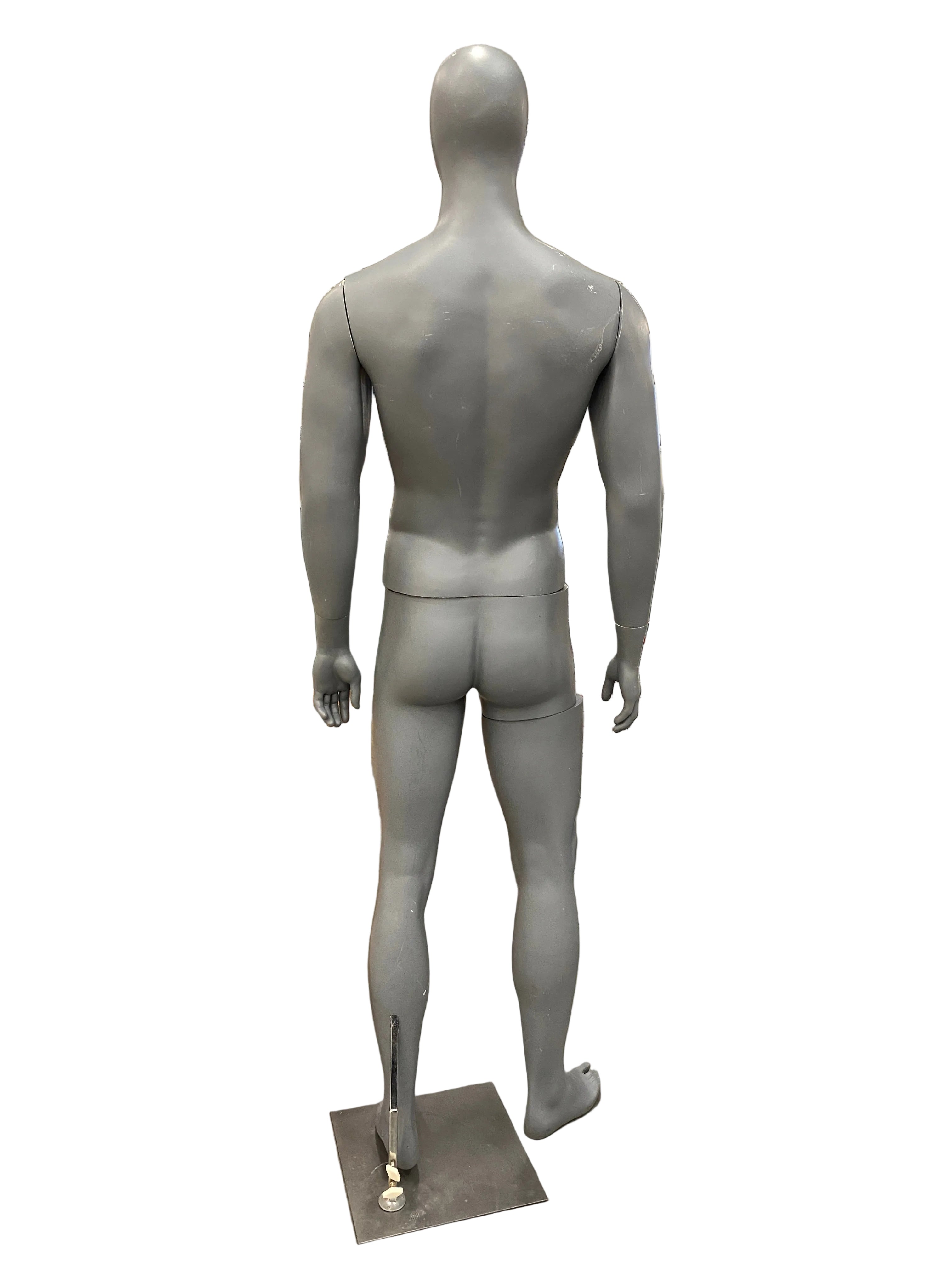 Full Body Male Mannequin w/ Metal Base Stand