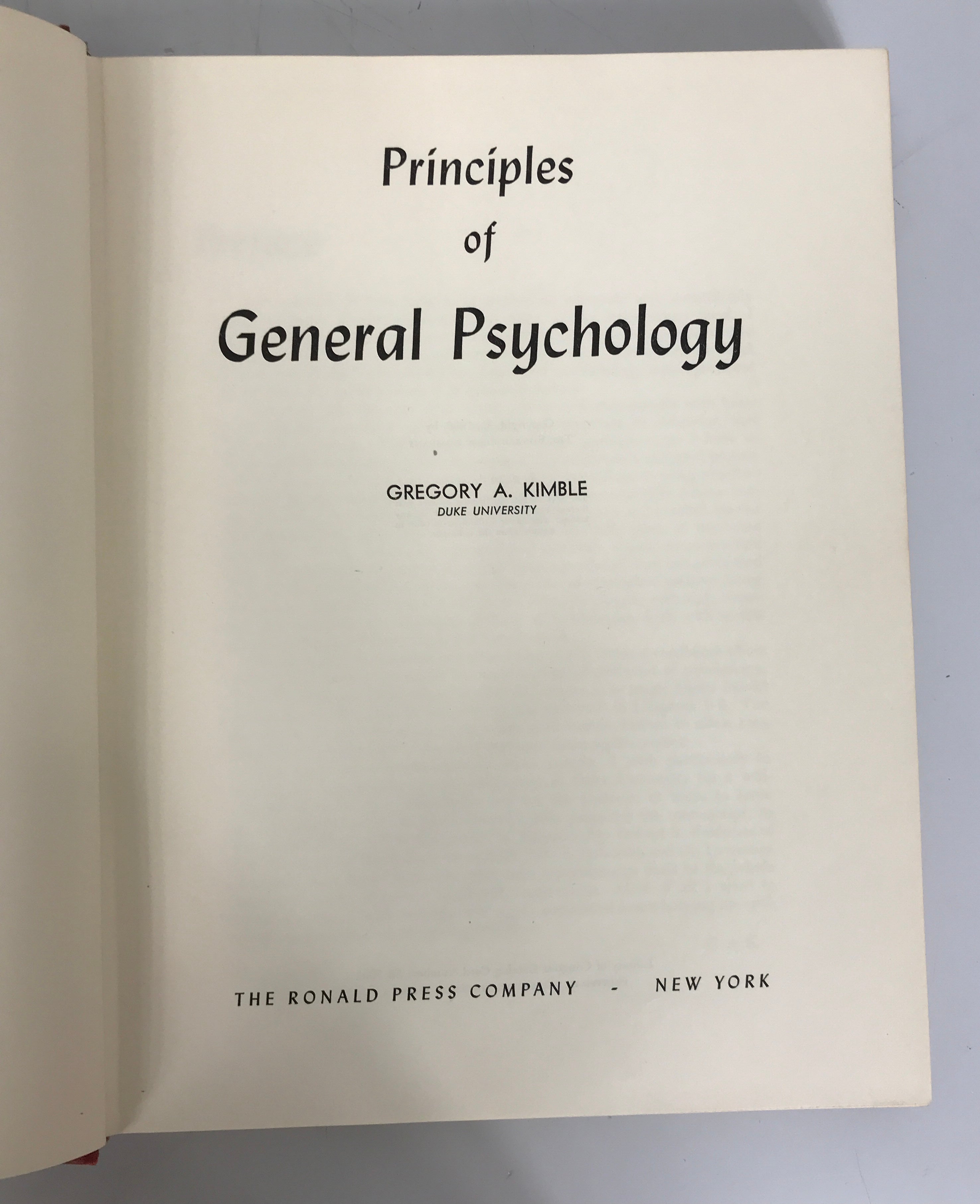 2 Vintage Psych Vols: Principles of General Psych/Outline of Social Psych HC