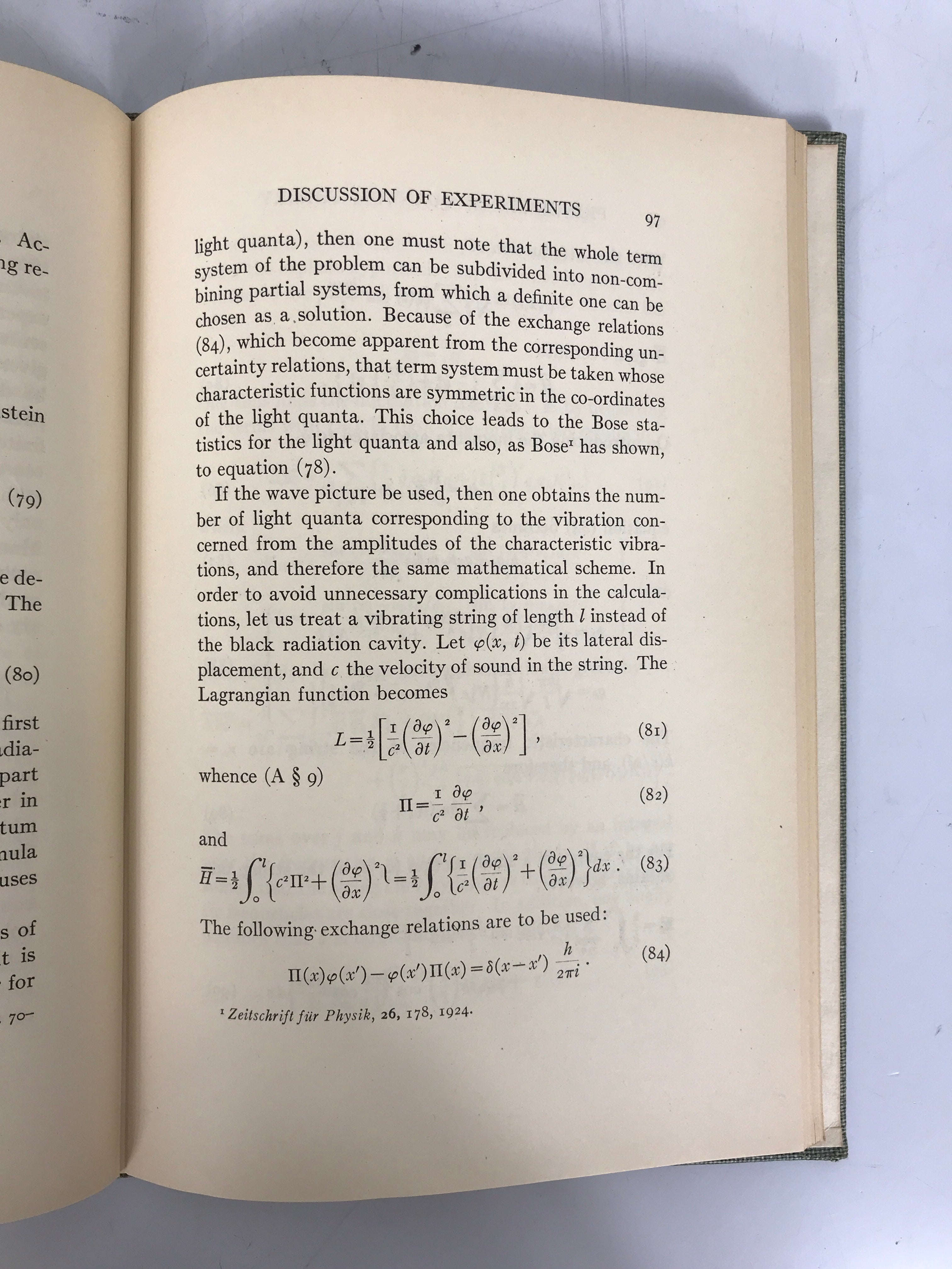 The Physical Principles of the Quantum Theory Heisenberg 1930 HC