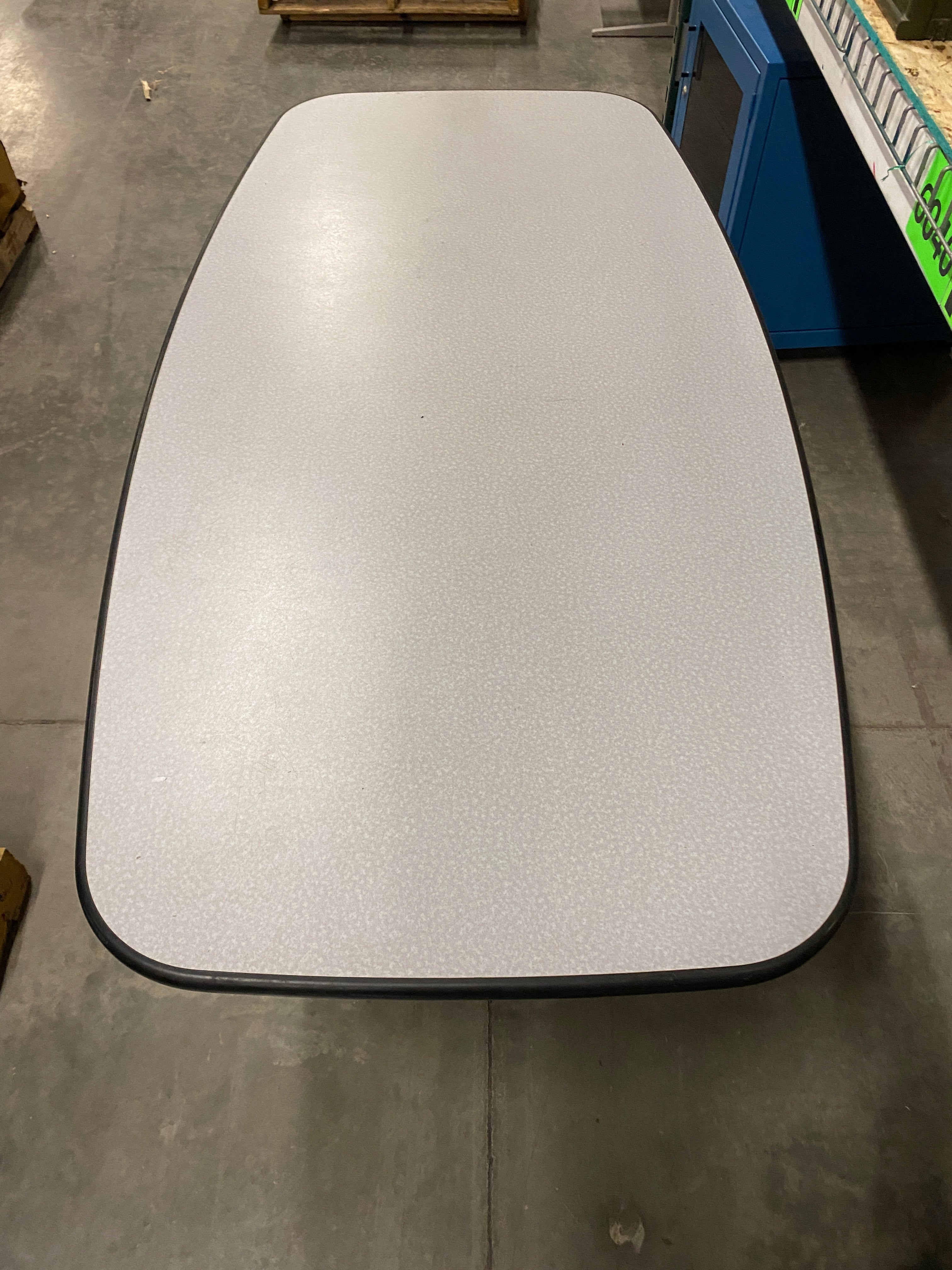 Gray Oval Table