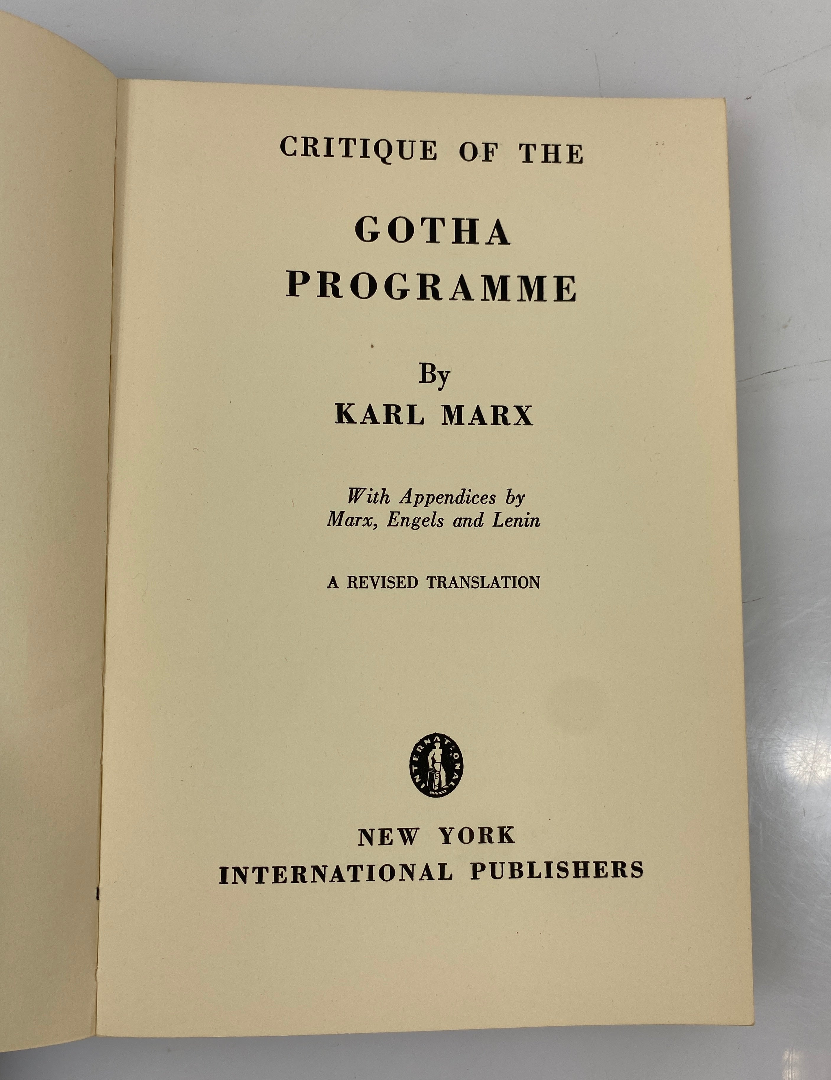3 Karl Marx: For Beginners/The 18th Brumaire/Critique of the Gotha Programme SC