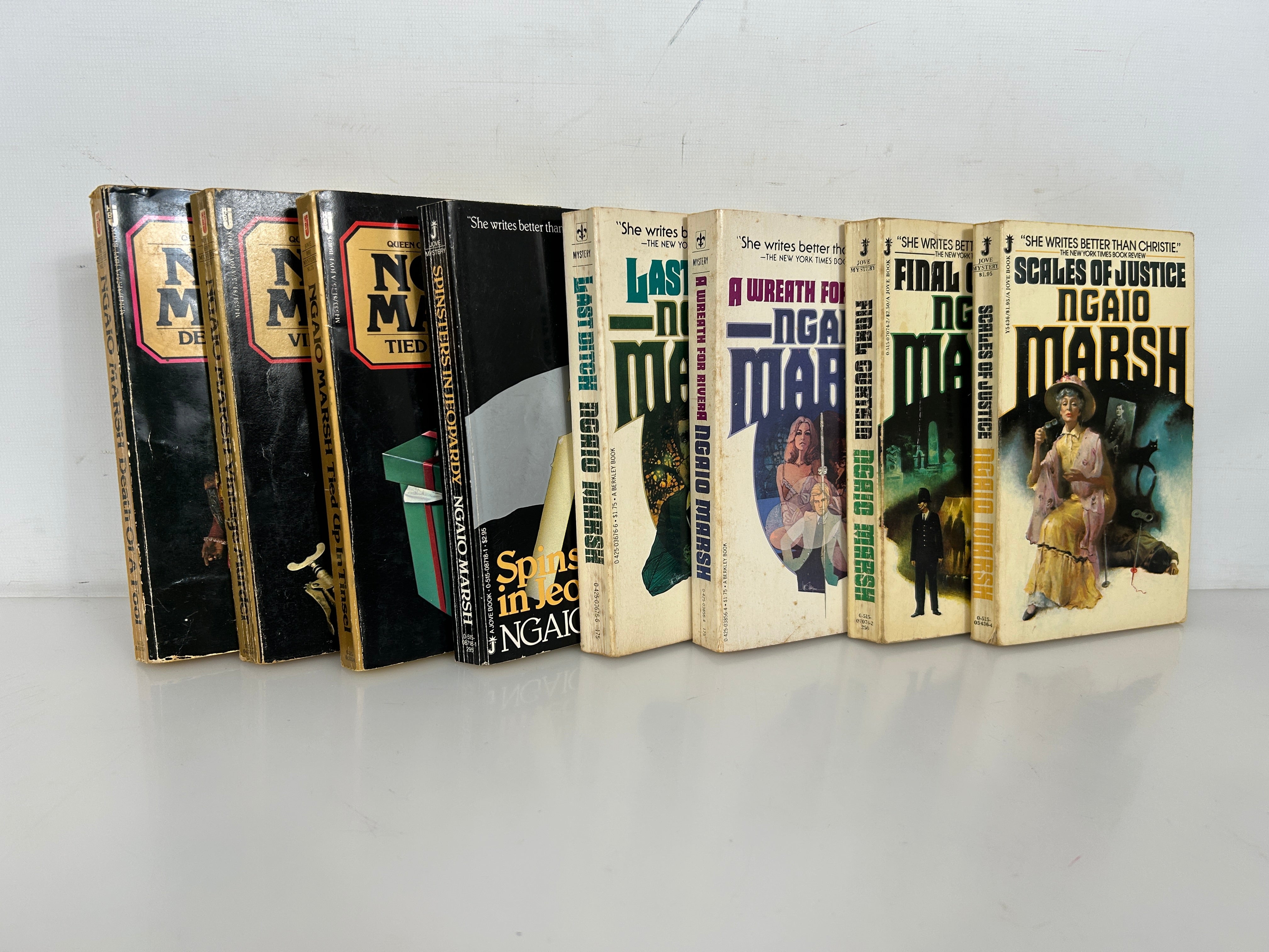 Lot of 8 Inspector Roderick Alleyn Mysteries by Ngaio Marsh PB