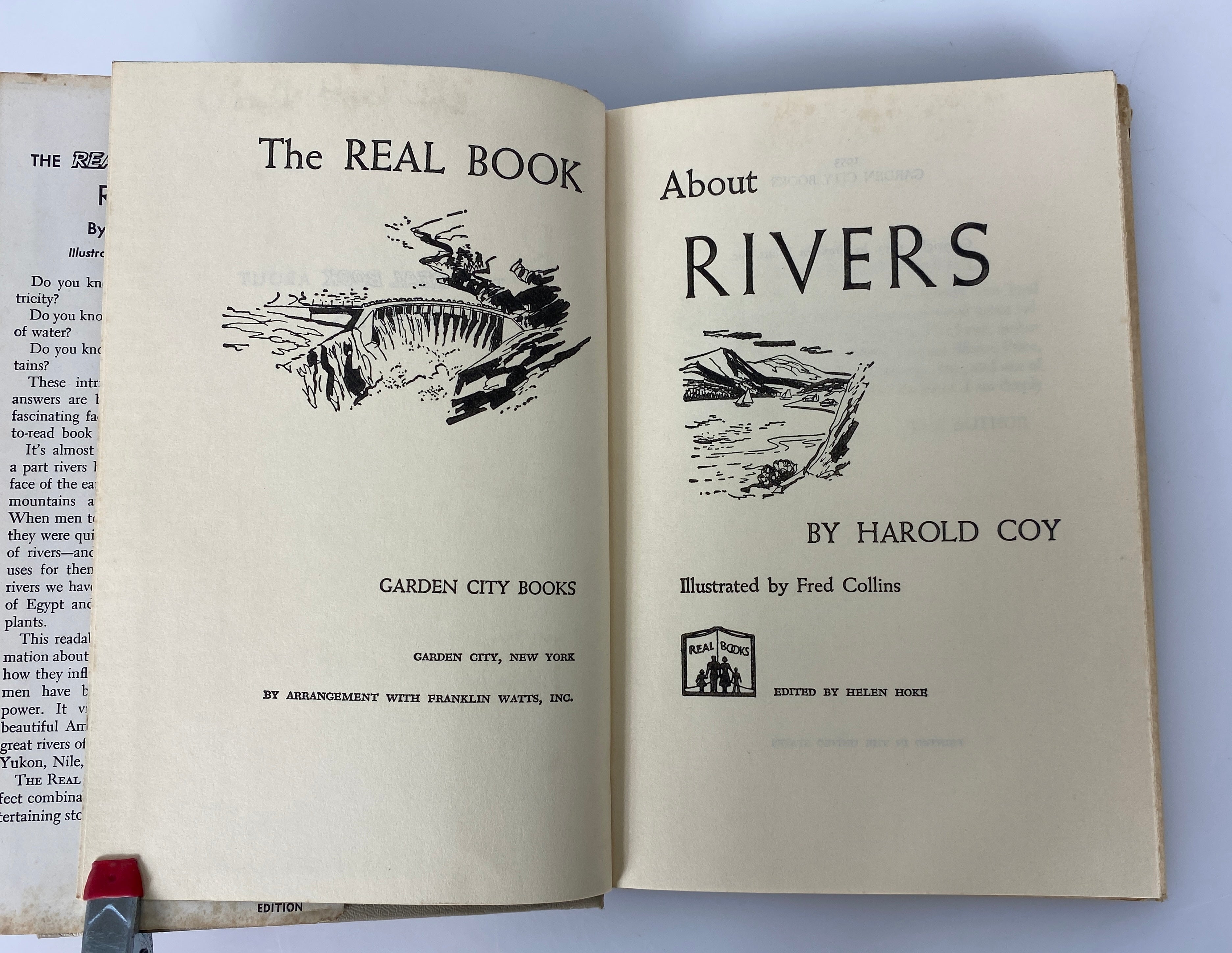 5 Vtg The Real Book About...Space/Submarines/Rivers/The Antarctic/Capital HCDJ