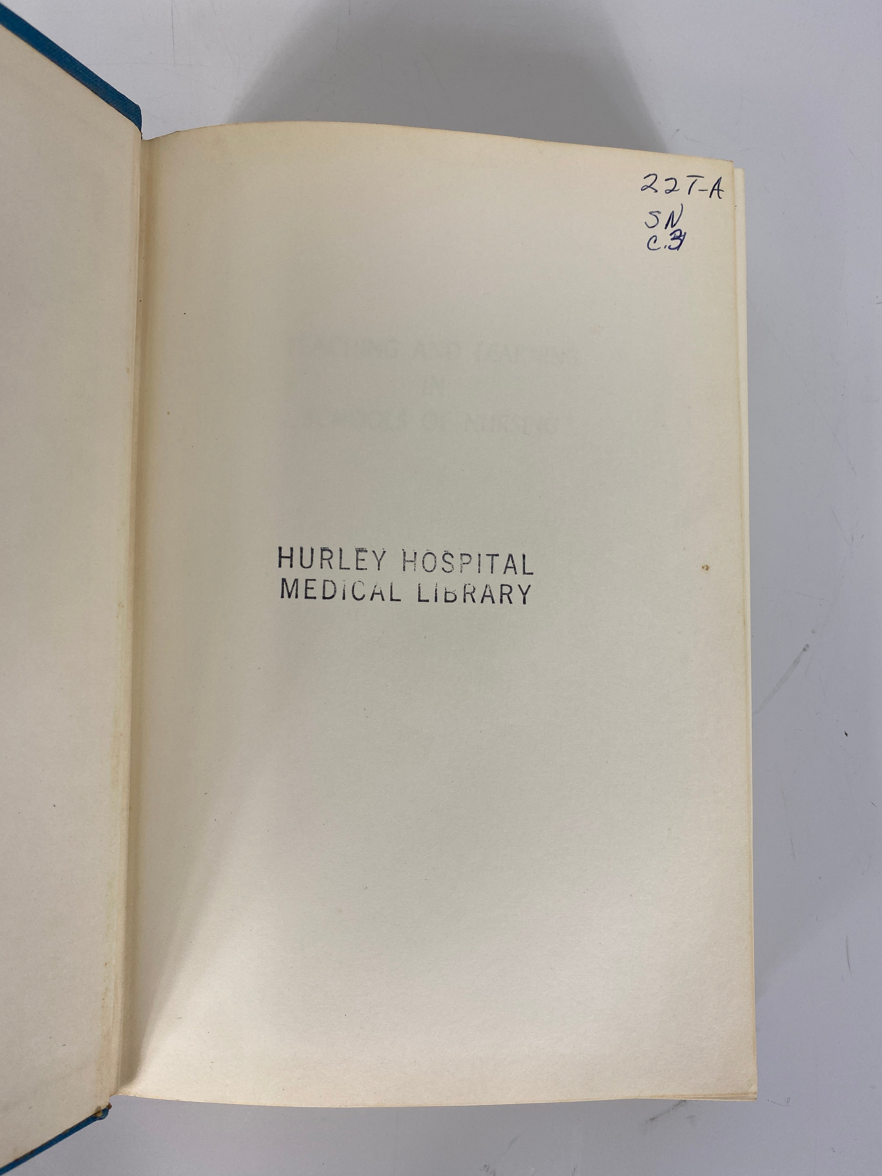 Teaching and Learning in Schools of Nursing by Heidgerken Third Edition (1965) HC