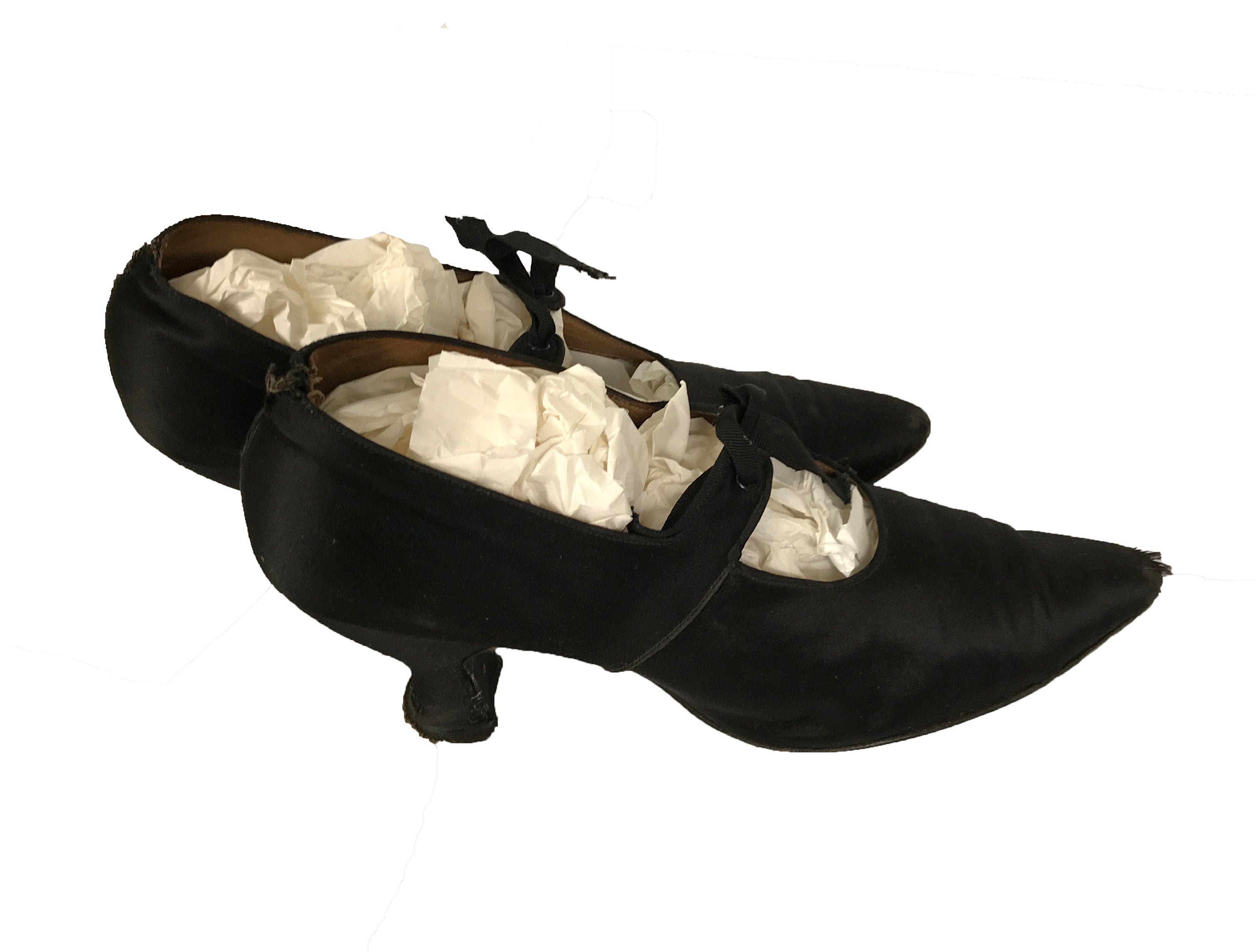 Vintage Black Ballet Heels Women's Size 7