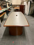 Grey and Wood Conference Table