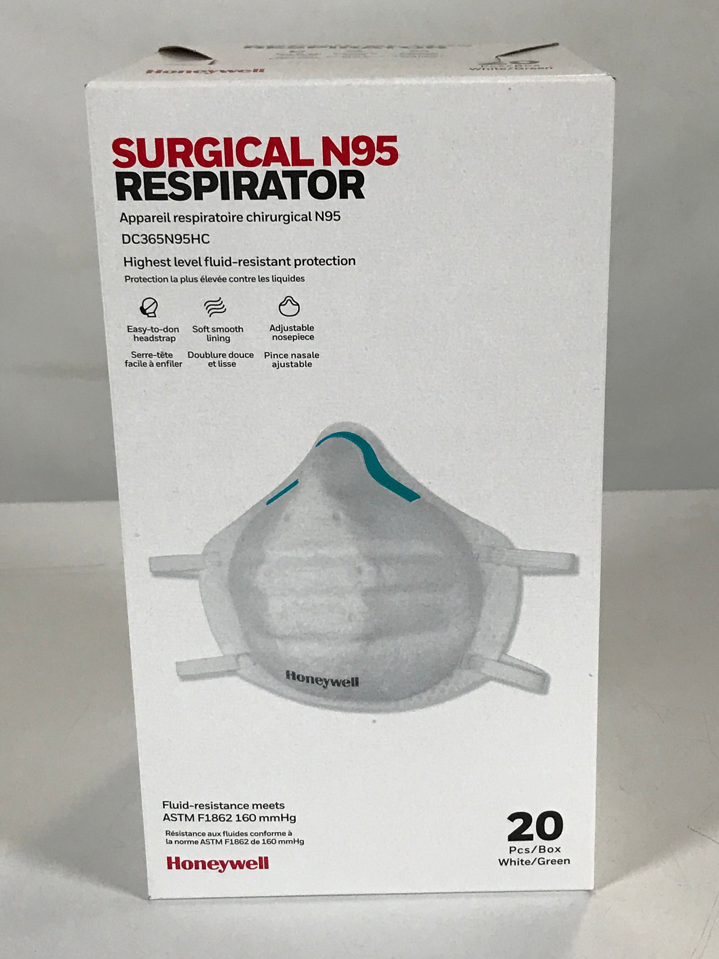 Honeywell Surgical N95 Respirator – Pack of 20