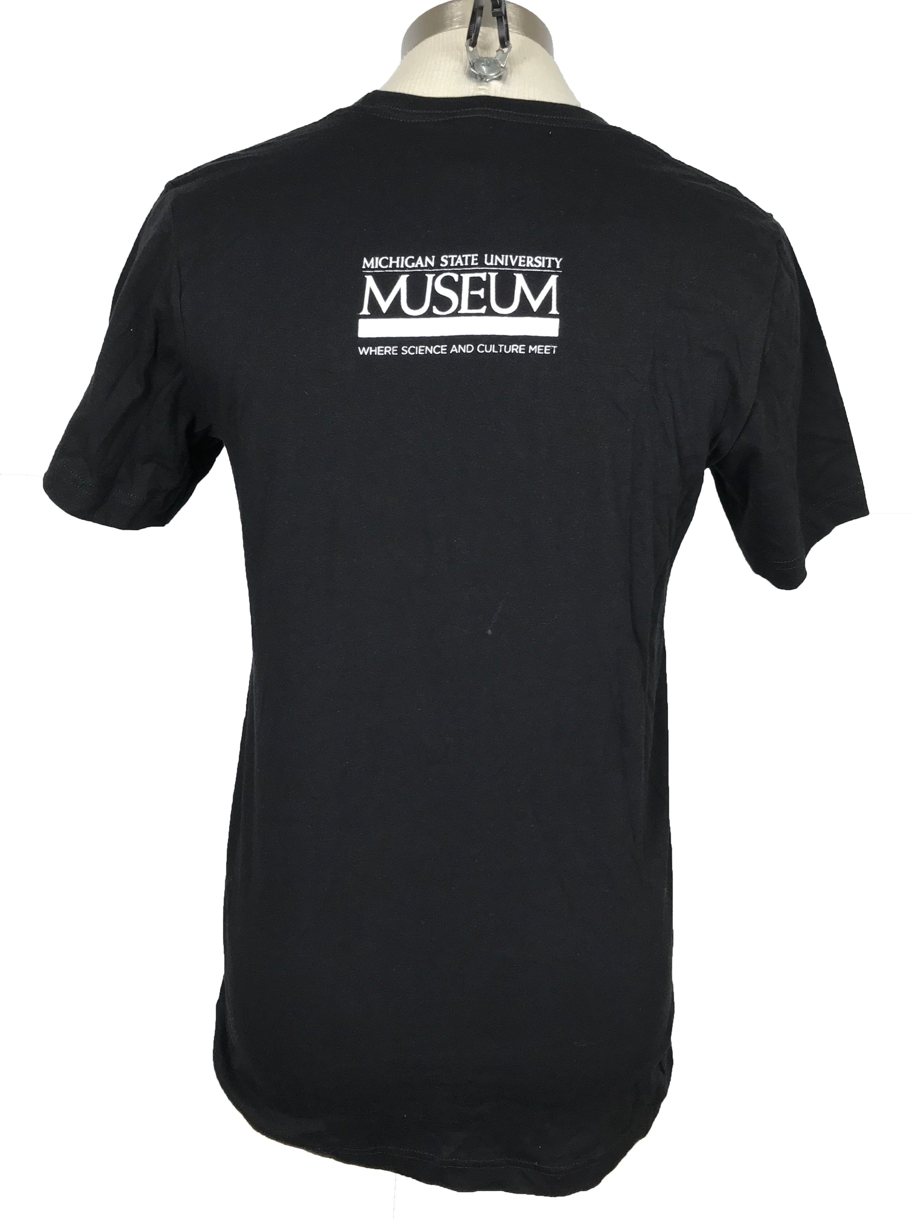 MSU Museum "Science Gallery" Black T-Shirt Unisex Size XL
