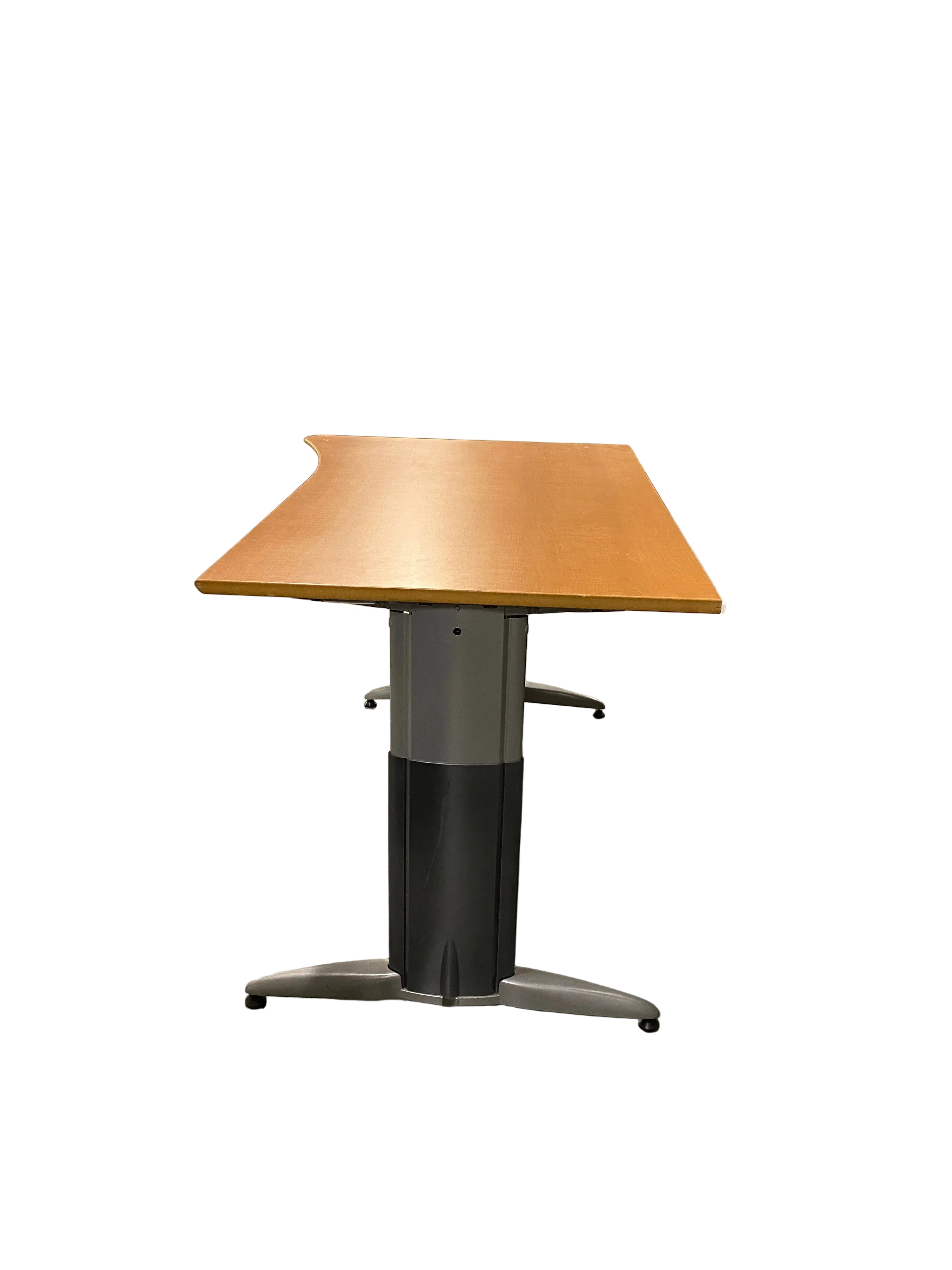 Light Oak Table w/ Curve
